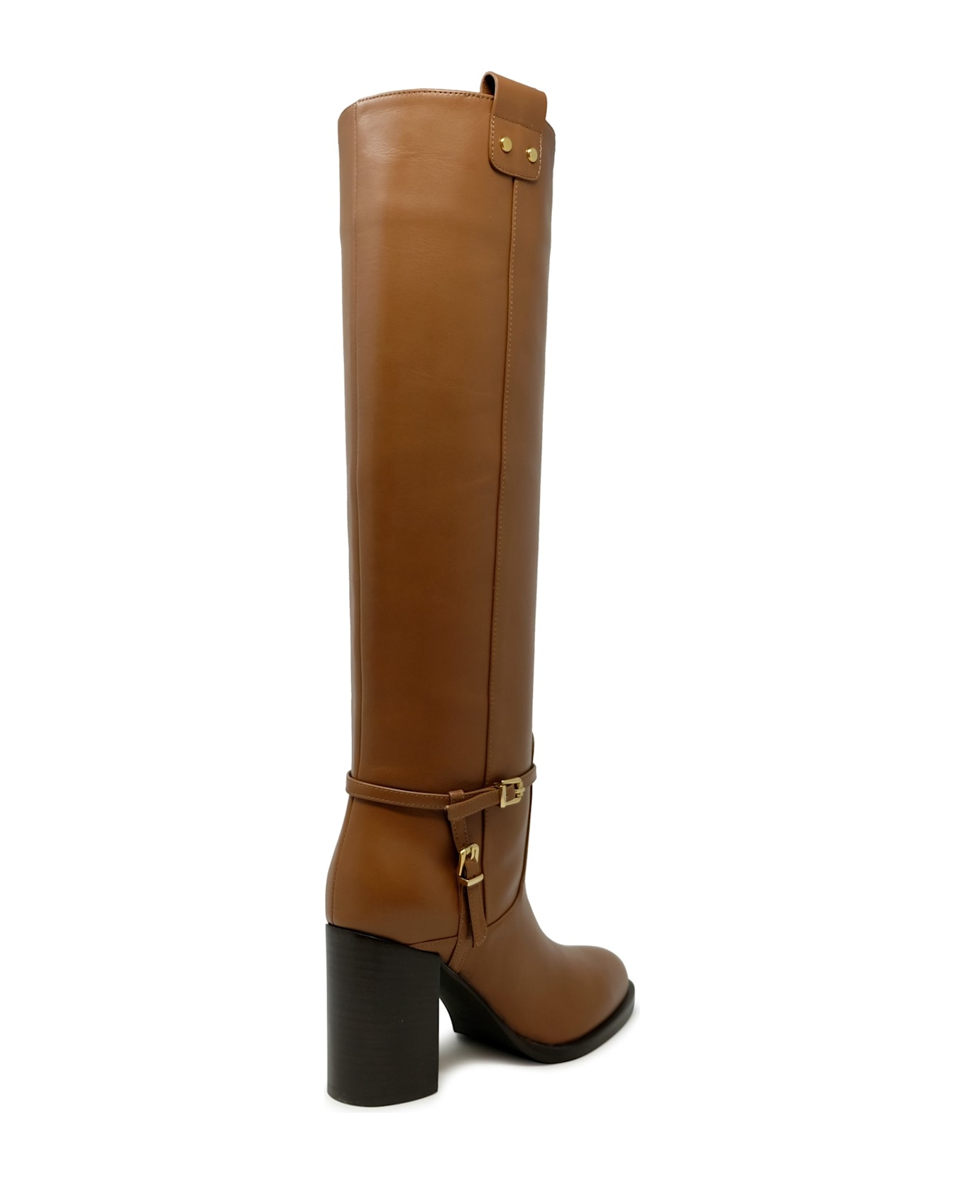 Lella Baldi Camel Leather Boots - CAMEL