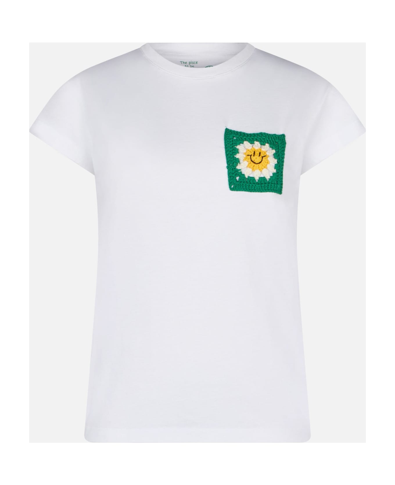 MC2 Saint Barth Woman Cotton T-shirt With Pocket - WHITE