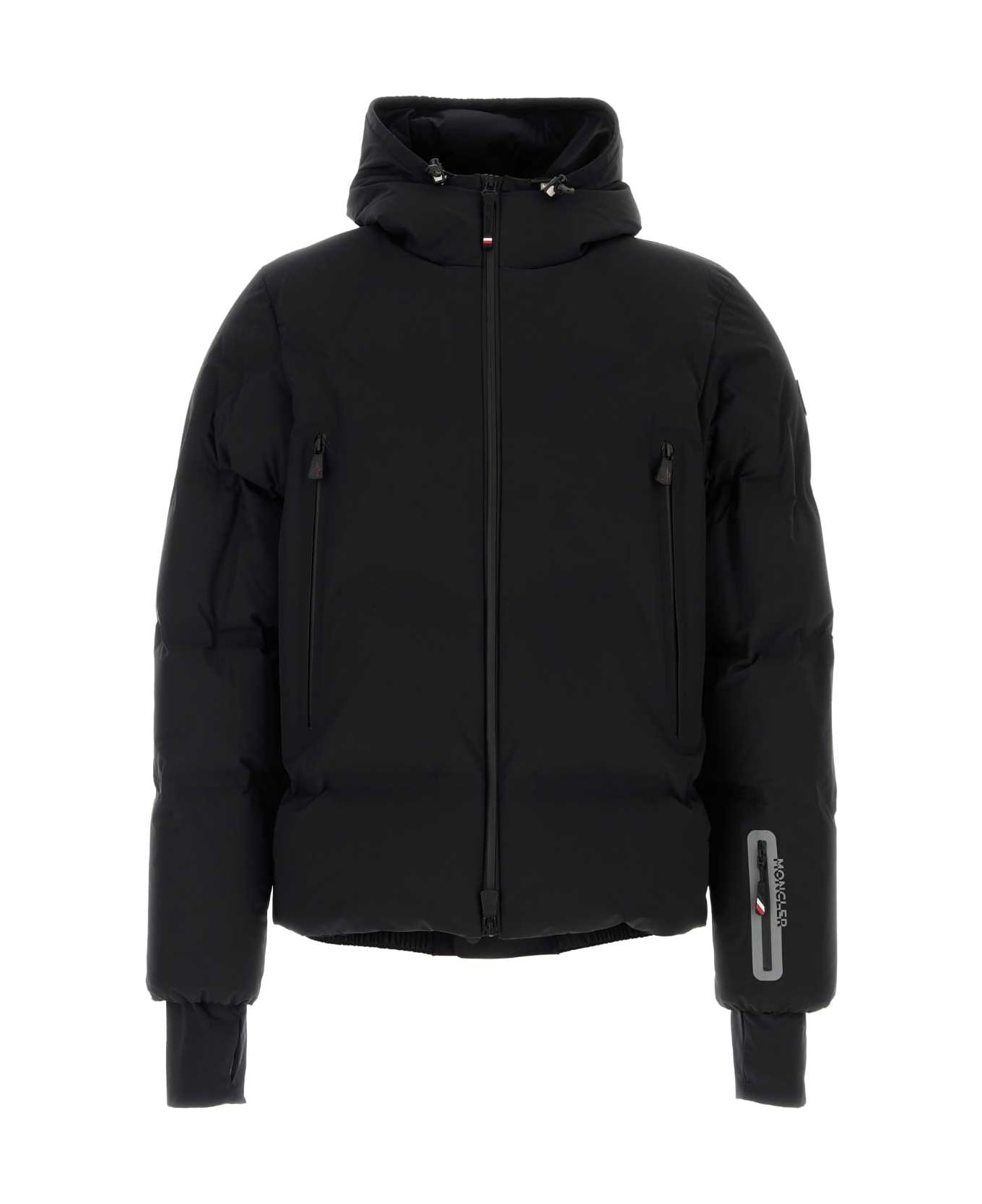 Moncler Grenoble Black Stretch Nylon Angren Down Jacket - 999