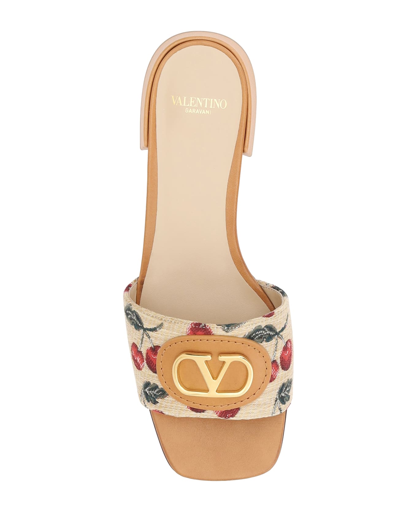 【VALENTINO GARAVANI】 Cherry jacquard fabric サンダル Valentino Garavani Cherry Jacquard Fabric Sandals | italist