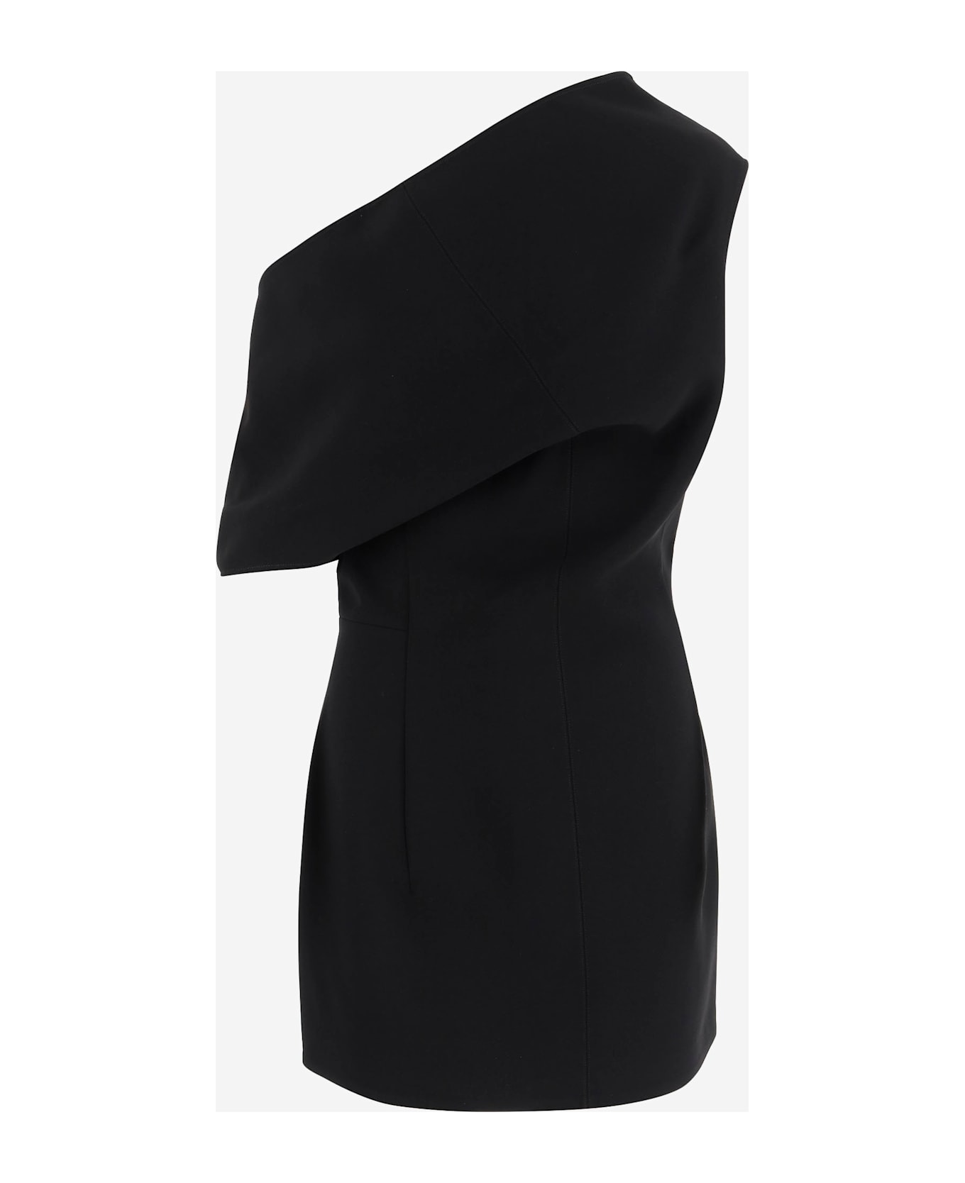 Jacquemus One-shoulder Fish Dress - BLACK