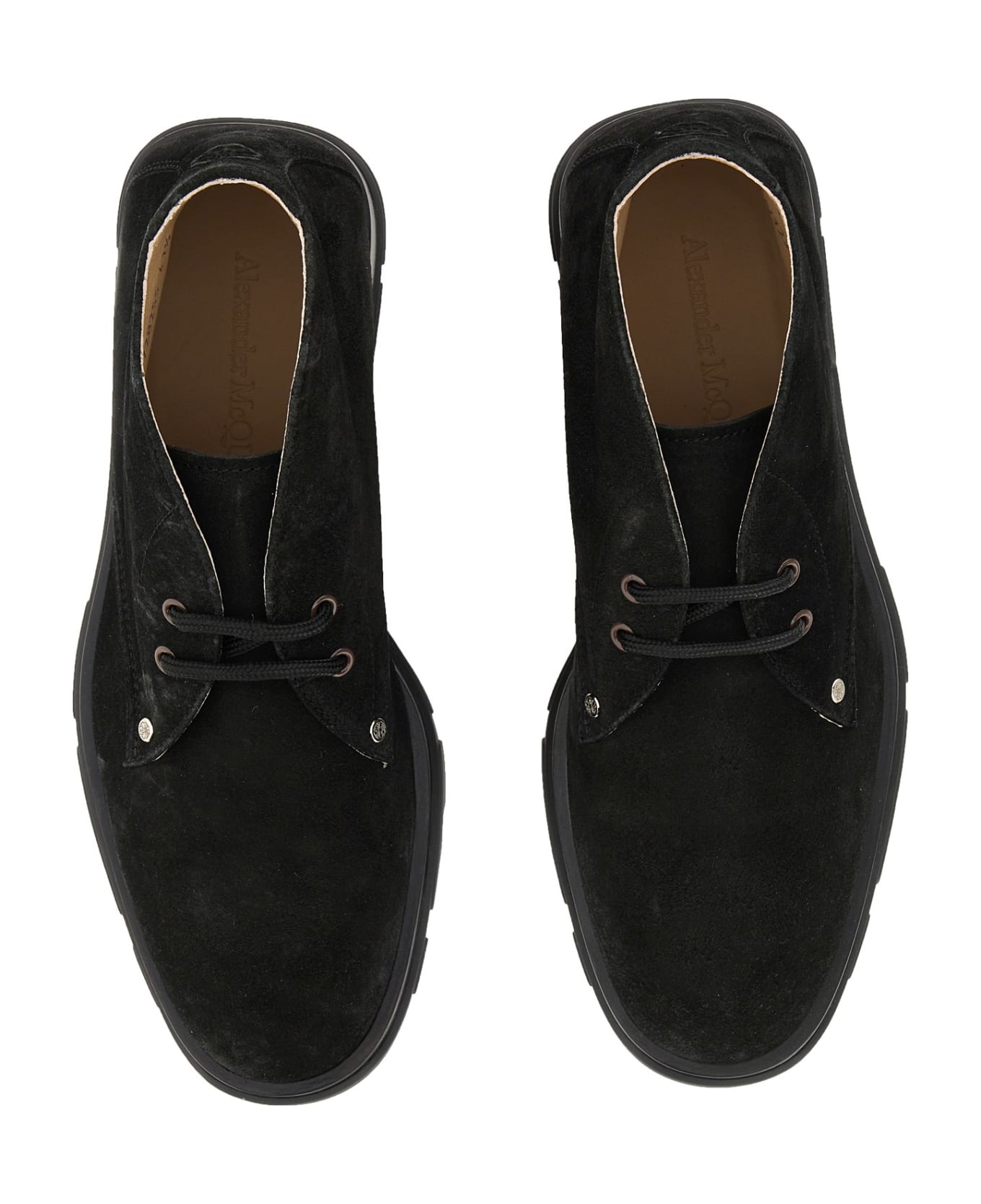 Alexander McQueen Suede Boot - NERO