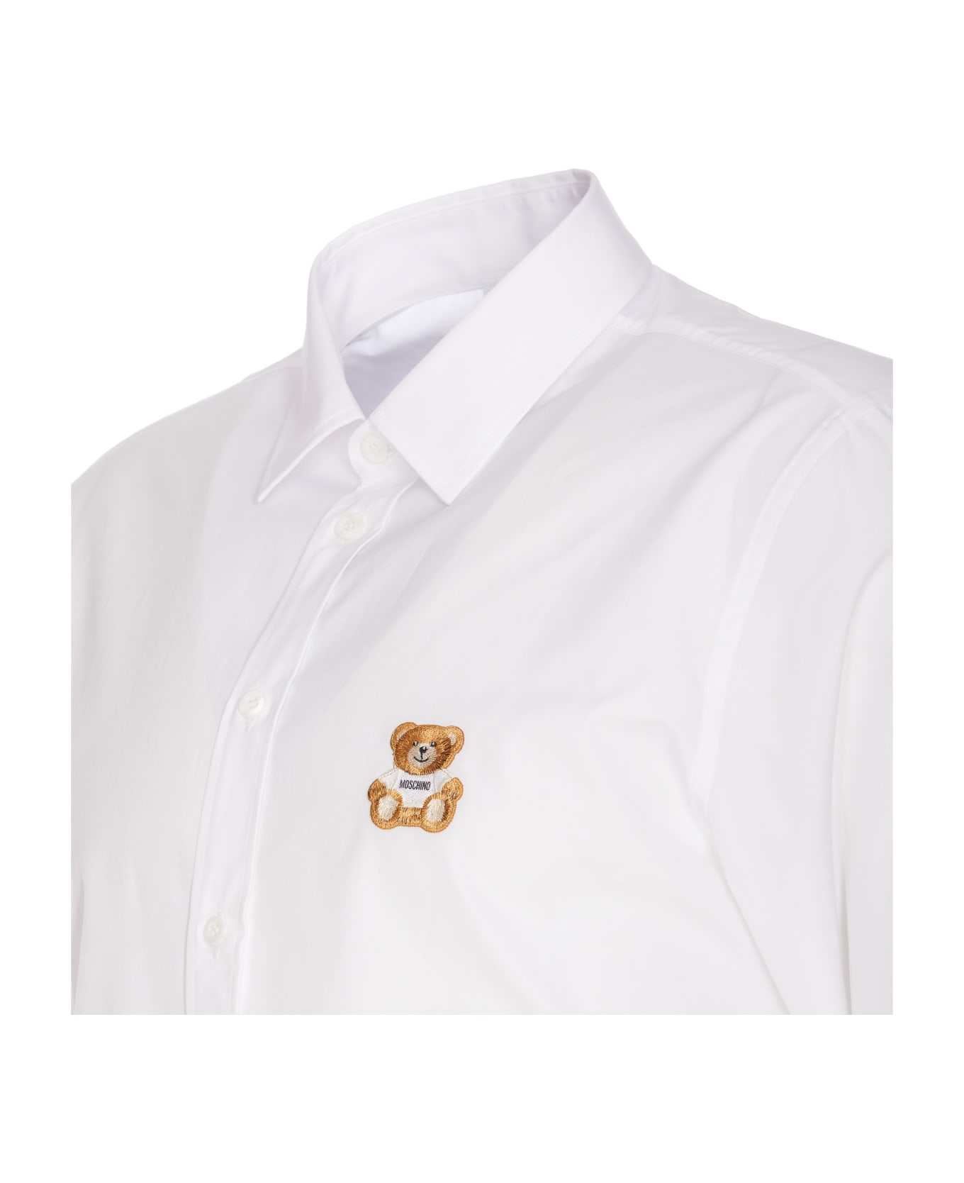 Moschino Teddy Patch Shirt - White