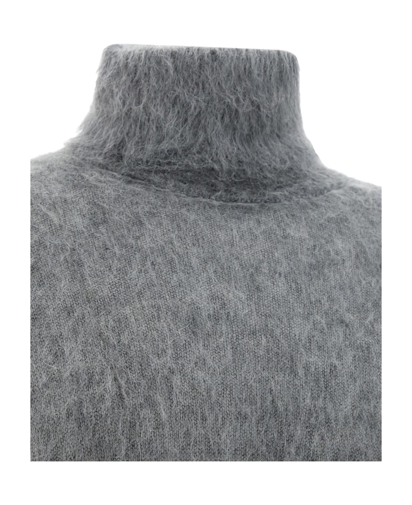 Saint Laurent Turtleneck Sweater - Gris Chine