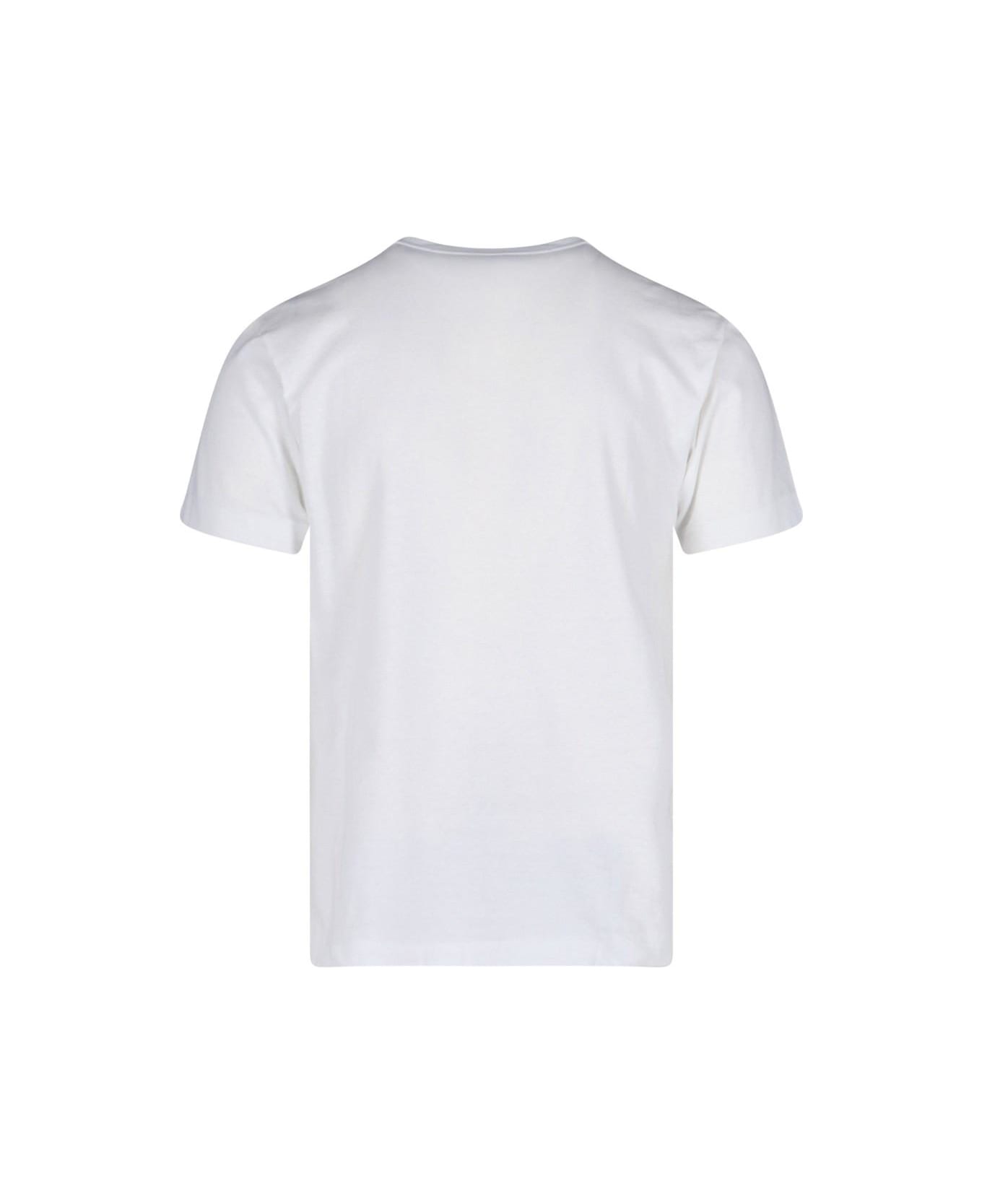 Comme des Garçons Play Double Logo T-shirt - White シャツ