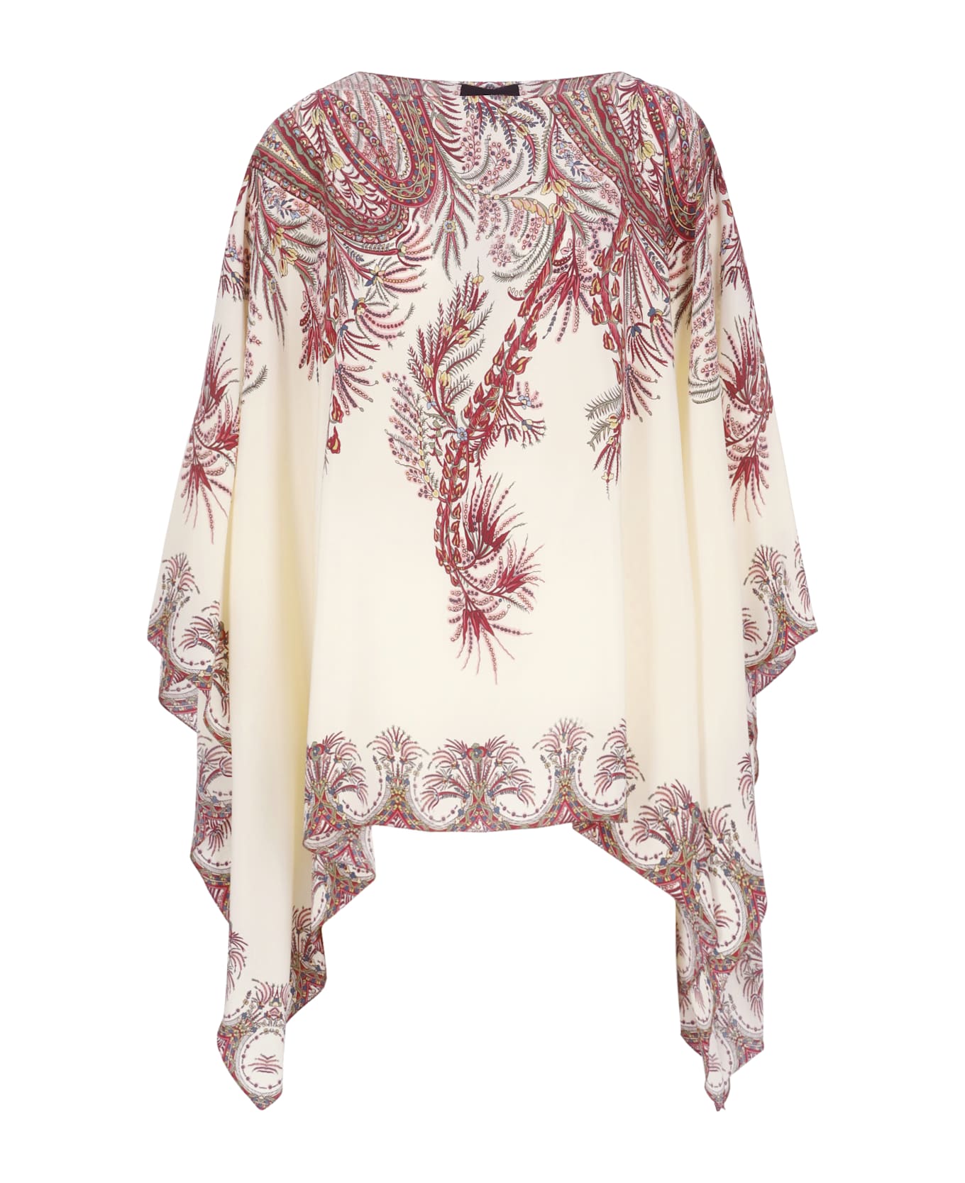 Etro Silk Poncho Top - MULTICOLOUR