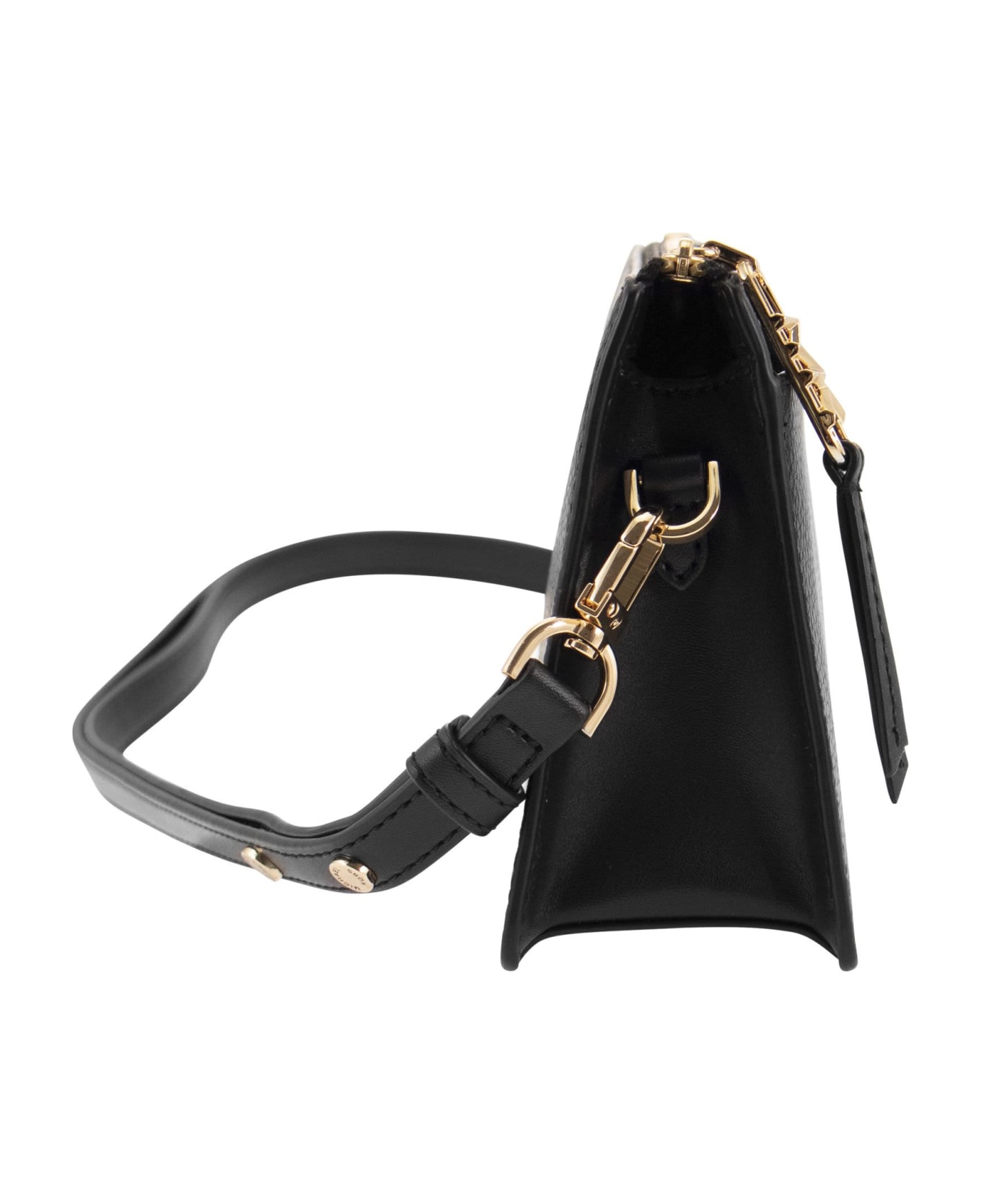 Michael Kors Empire - Leather Shoulder Bag - Black