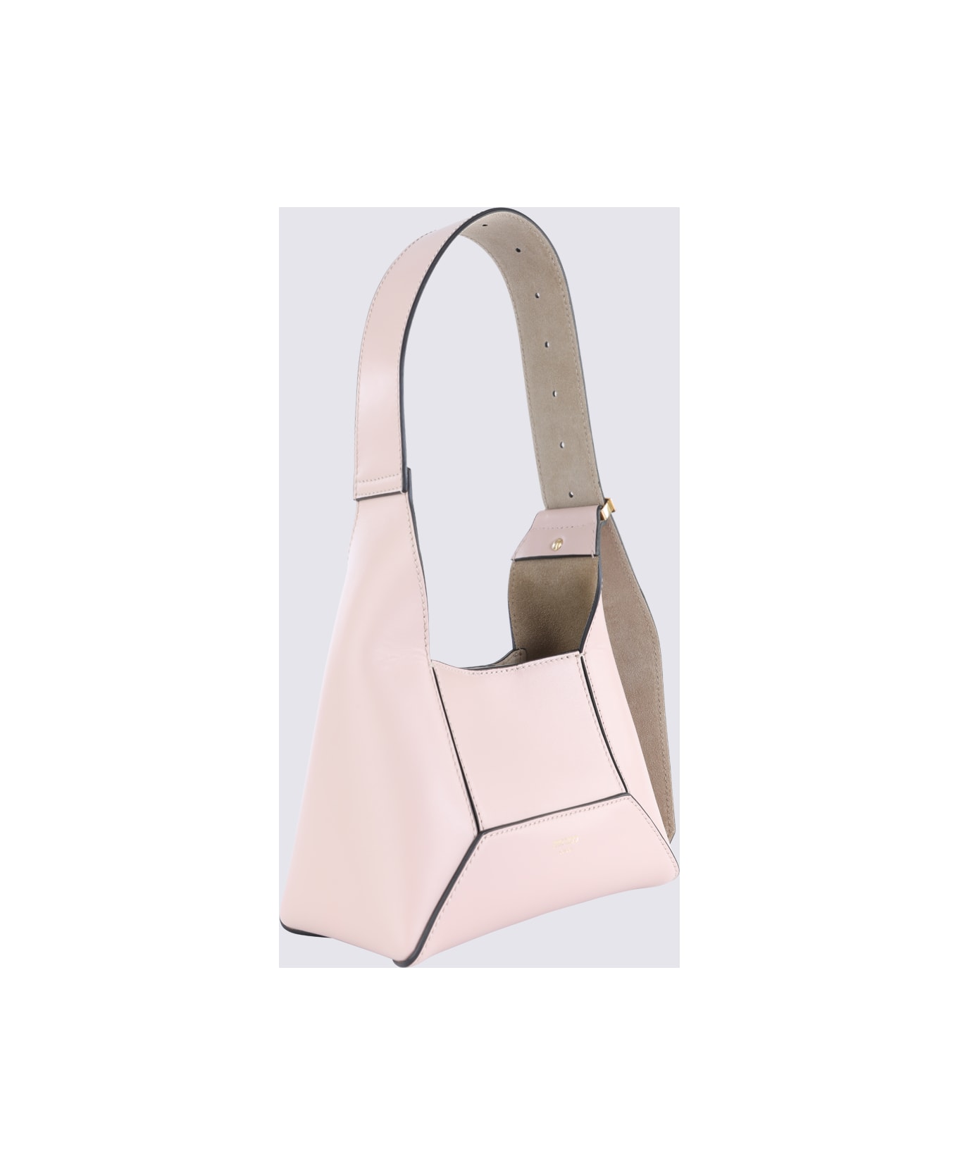 Jimmy Choo Beige Leather Shoulder Bag - MACARON/GOLD