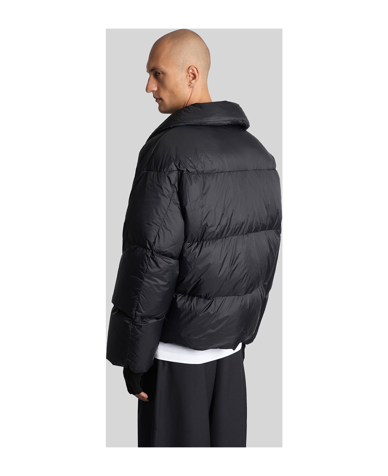 Studio Nicholson Massey Snm-1380 Puffer In Black Nylon - black