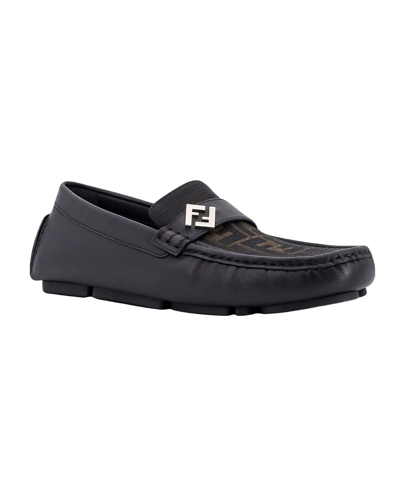 Fendi Ff Squared Loafer - Lqb Tabacco Nero