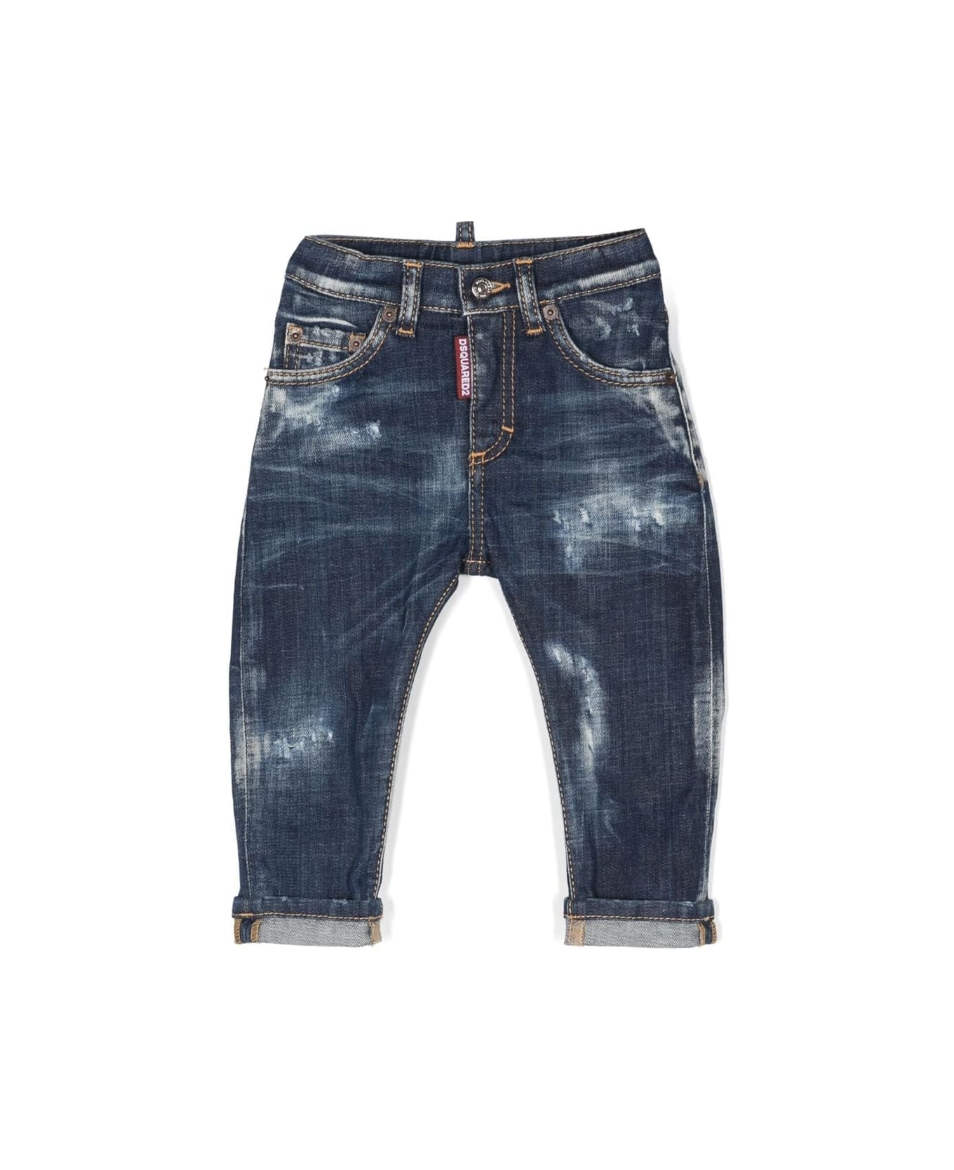 Dsquared2 Jeans With Contrast Stitching - Blue