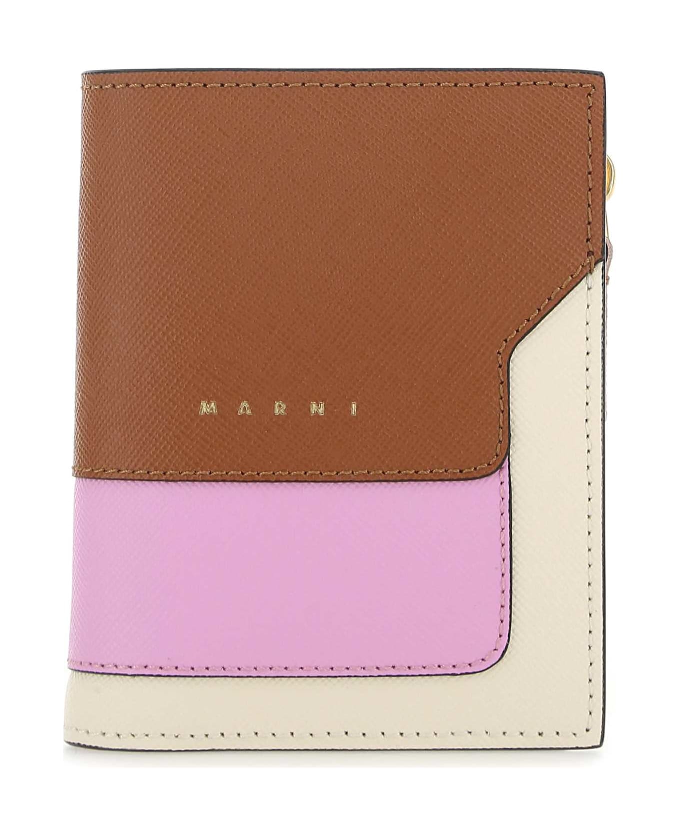 Marni Multicolor Leather Wallet - Z565N