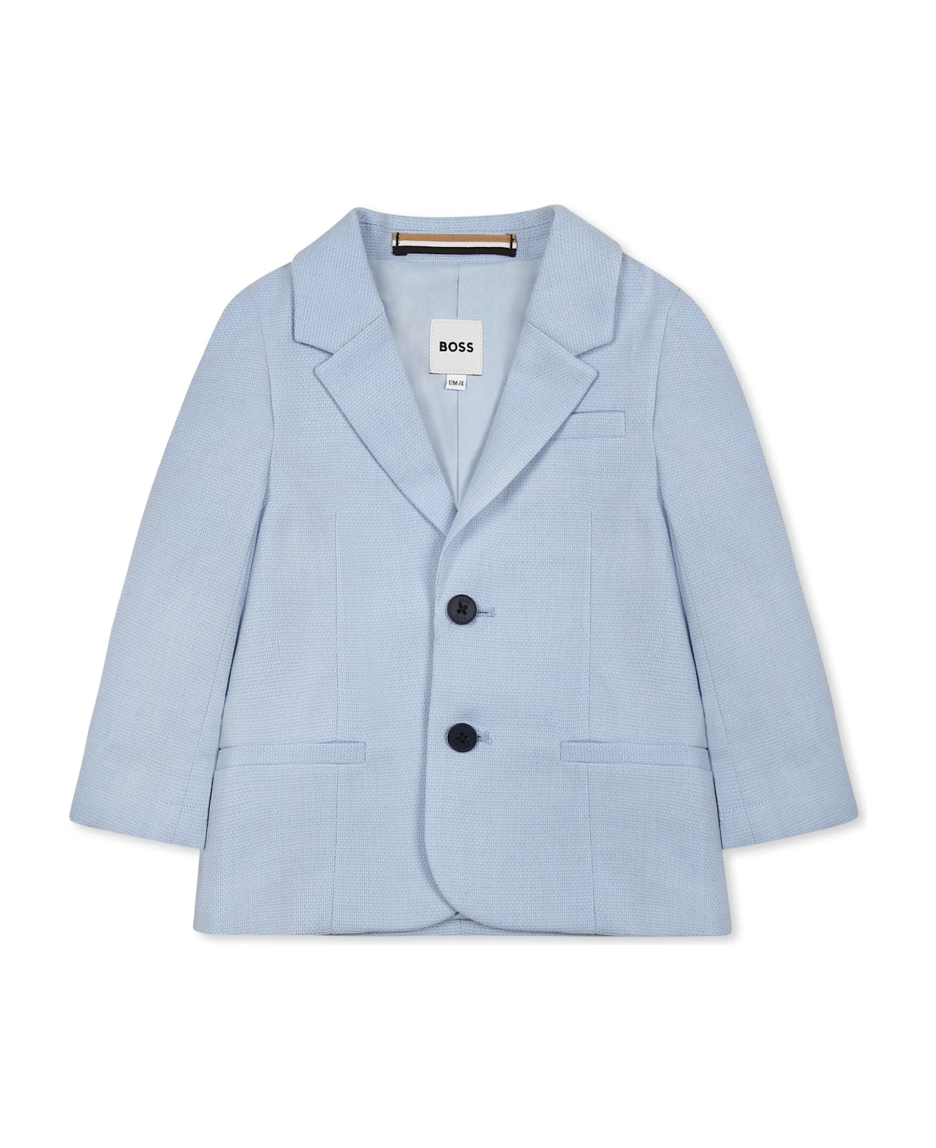 Hugo Boss Light Blue Jacket For Baby Boy - Light Blue