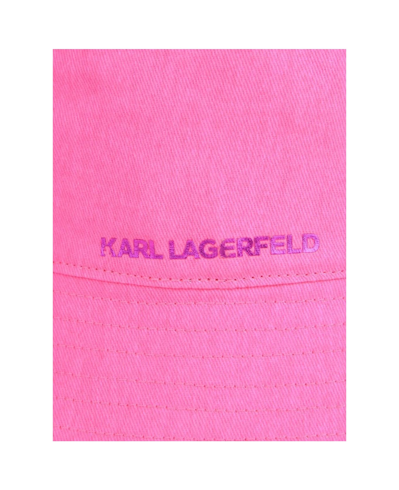 Karl Lagerfeld Kids Cappello Con Logo - Pink