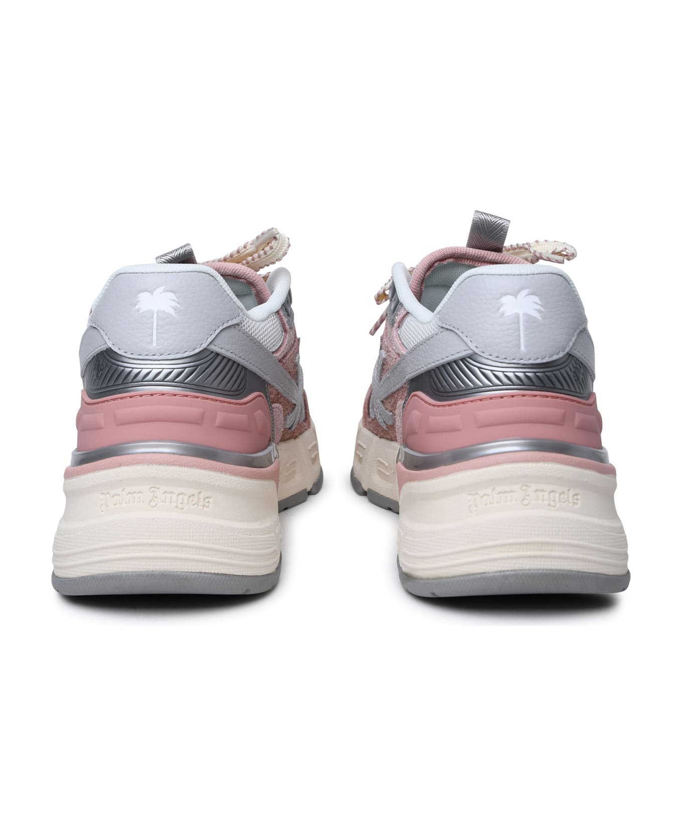 Palm Angels 'pa 4' Pink Leather Blend Sneakers - Pink