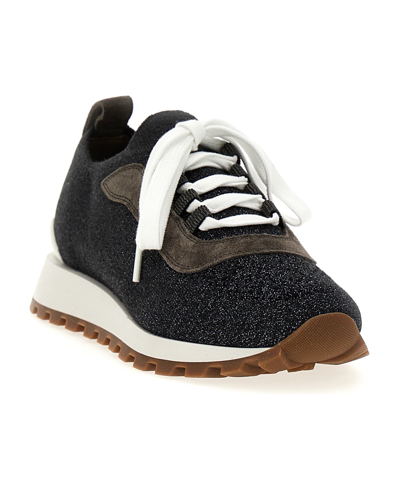Brunello Cucinelli Lurex Sneakers - Gray
