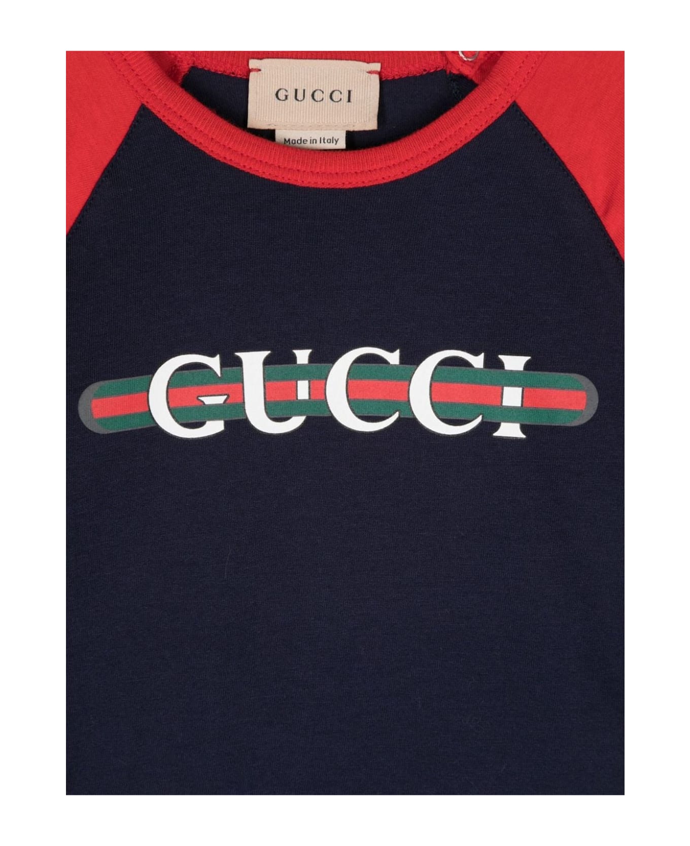 Gucci Kids T-shirts And Polos Blue - MultiColour