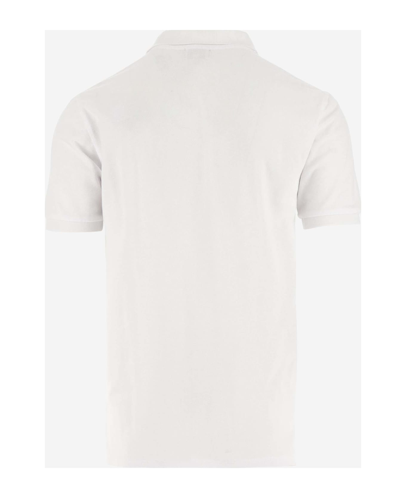 Woolrich Stretch Cotton Polo Shirt - Bright White ポロシャツ