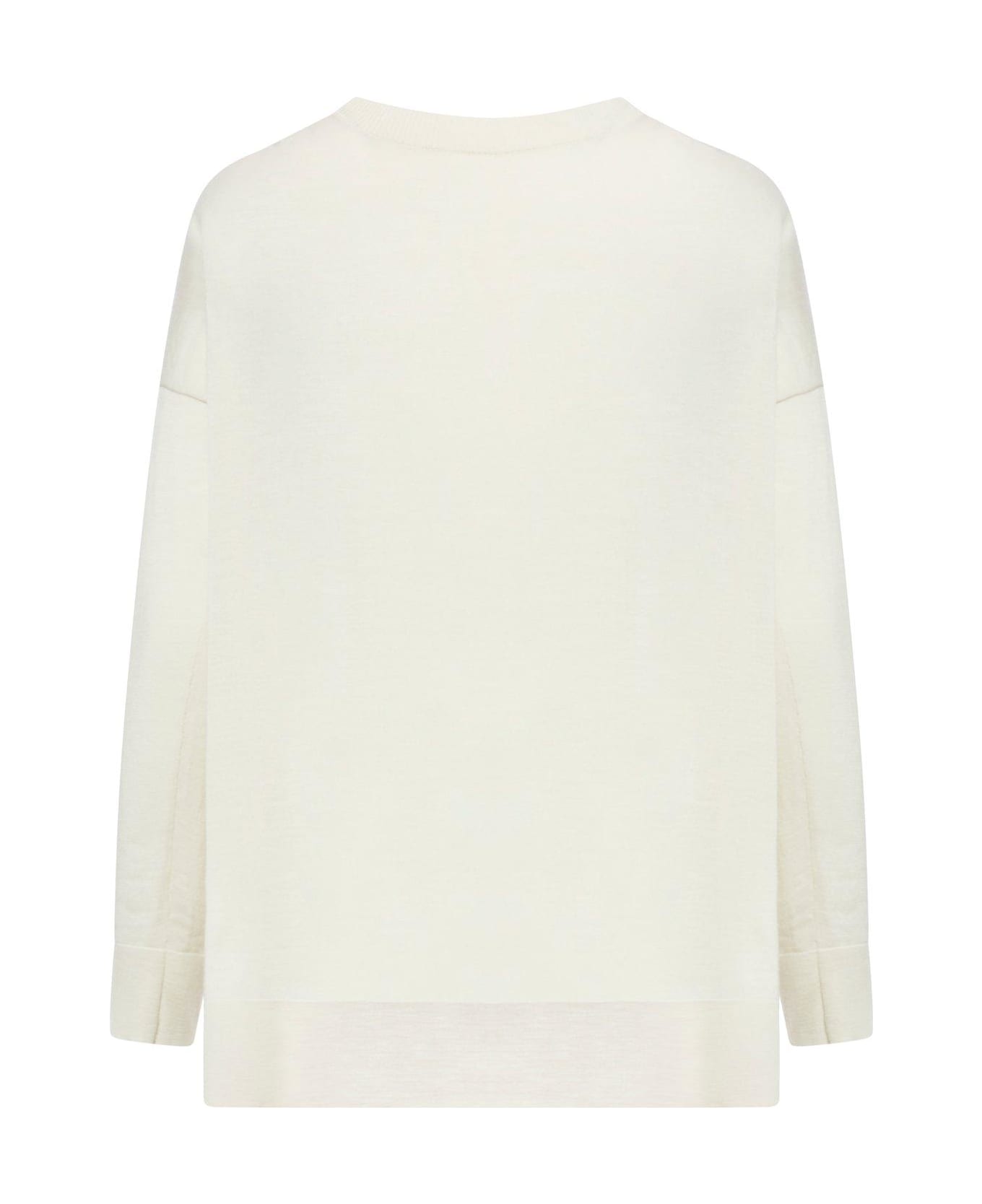 Roberto Collina Crewneck Knit Sweater - Nude & Neutrals