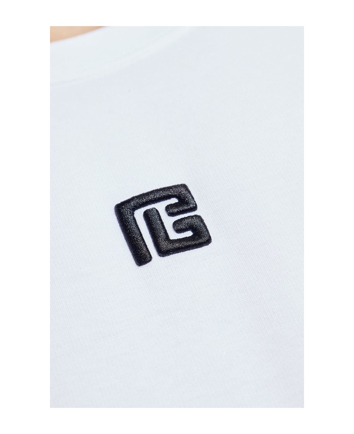 Balmain Logo Embroidered Crewneck T-shirt