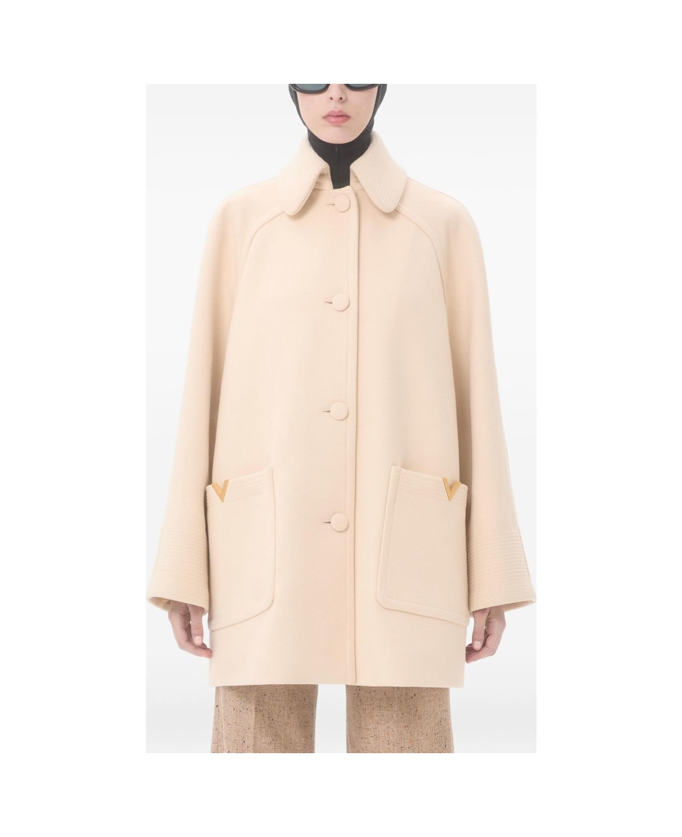 Valentino Wool Coat - Beige