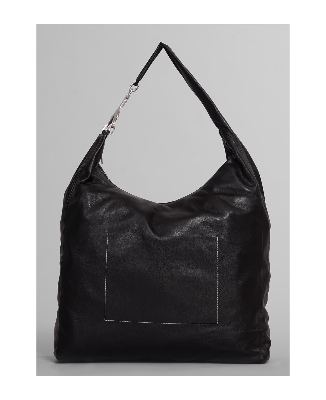 Rick Owens Cerberus Bag Shoulder Bag In Black Leather - black