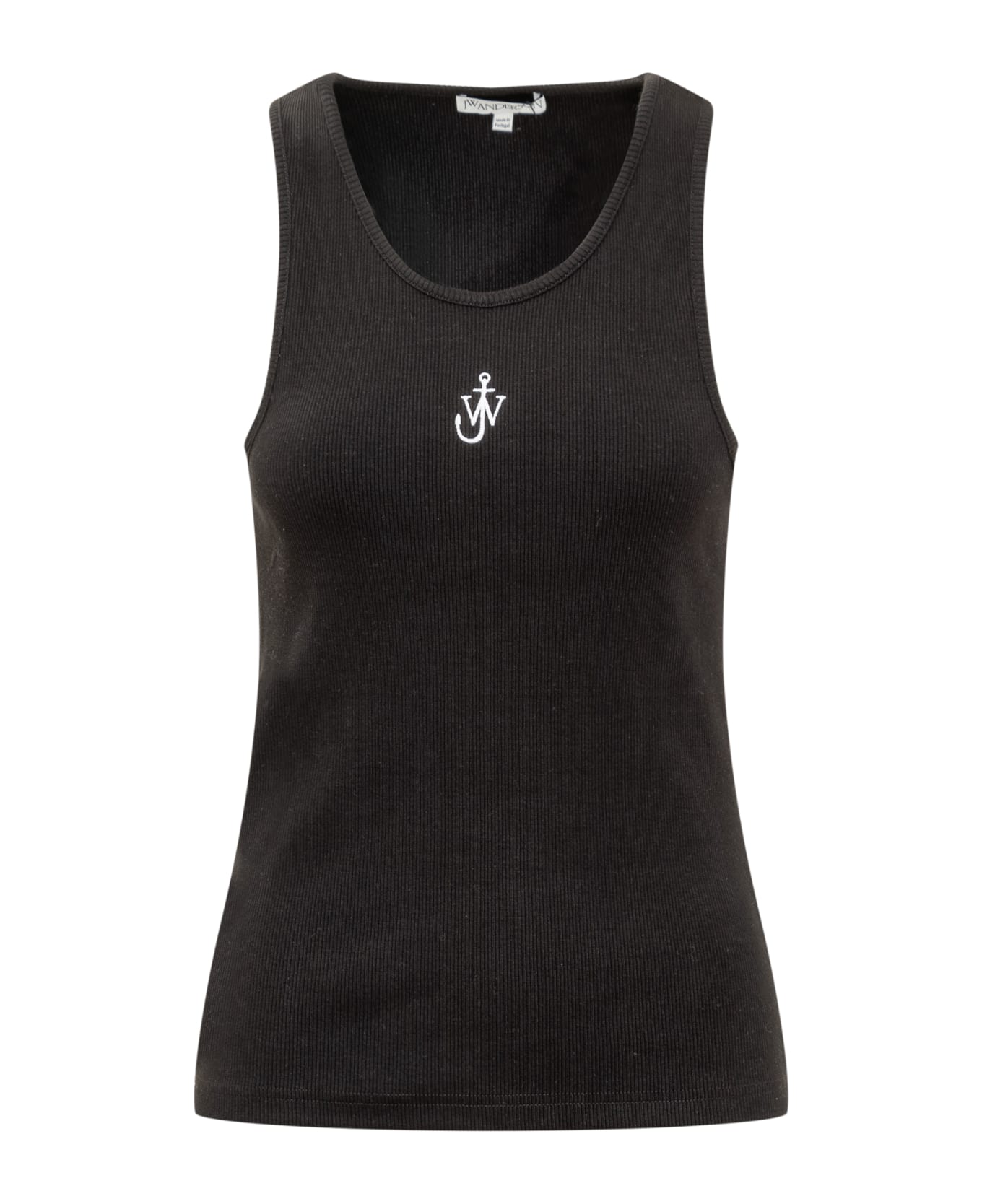 J.W. Anderson Top With Logo - BLACK