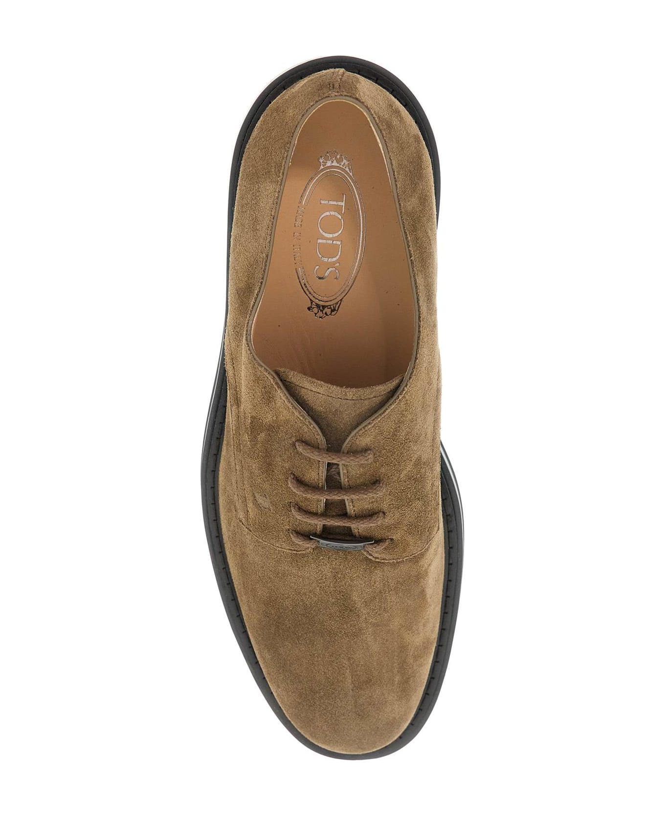 Tod's Suede Leather Lace-up Shoes - Beige