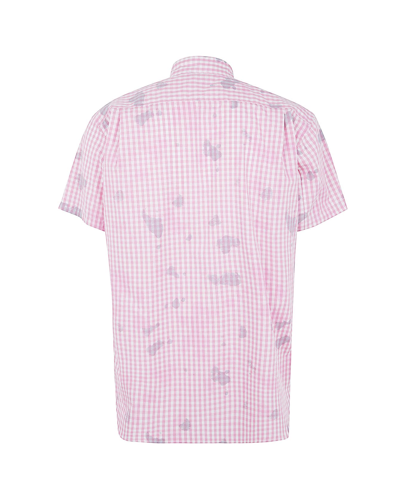 Comme des Garçons Shirt Mens Shirt Woven - Pink Check シャツ