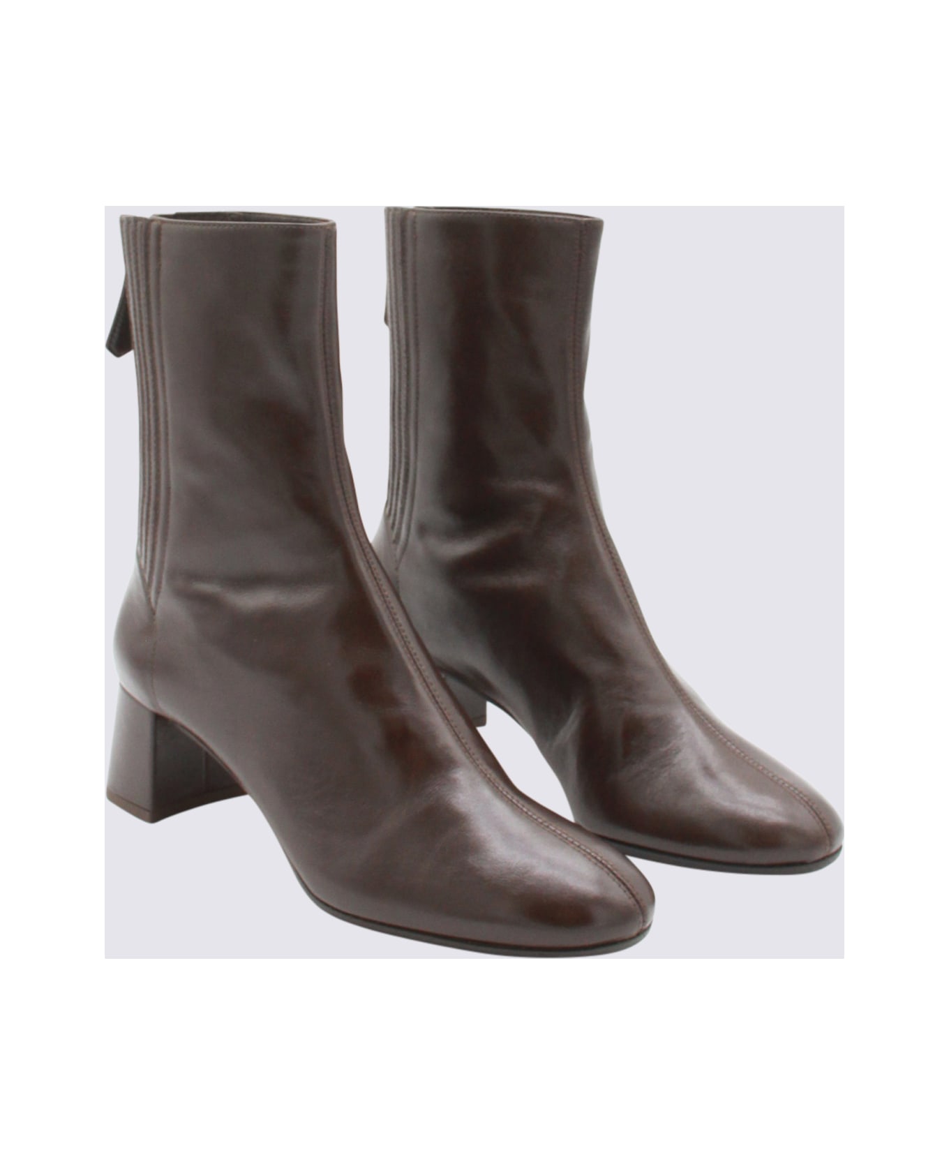 Aquazzura Brown Leather Saint Honore Boots - Brown