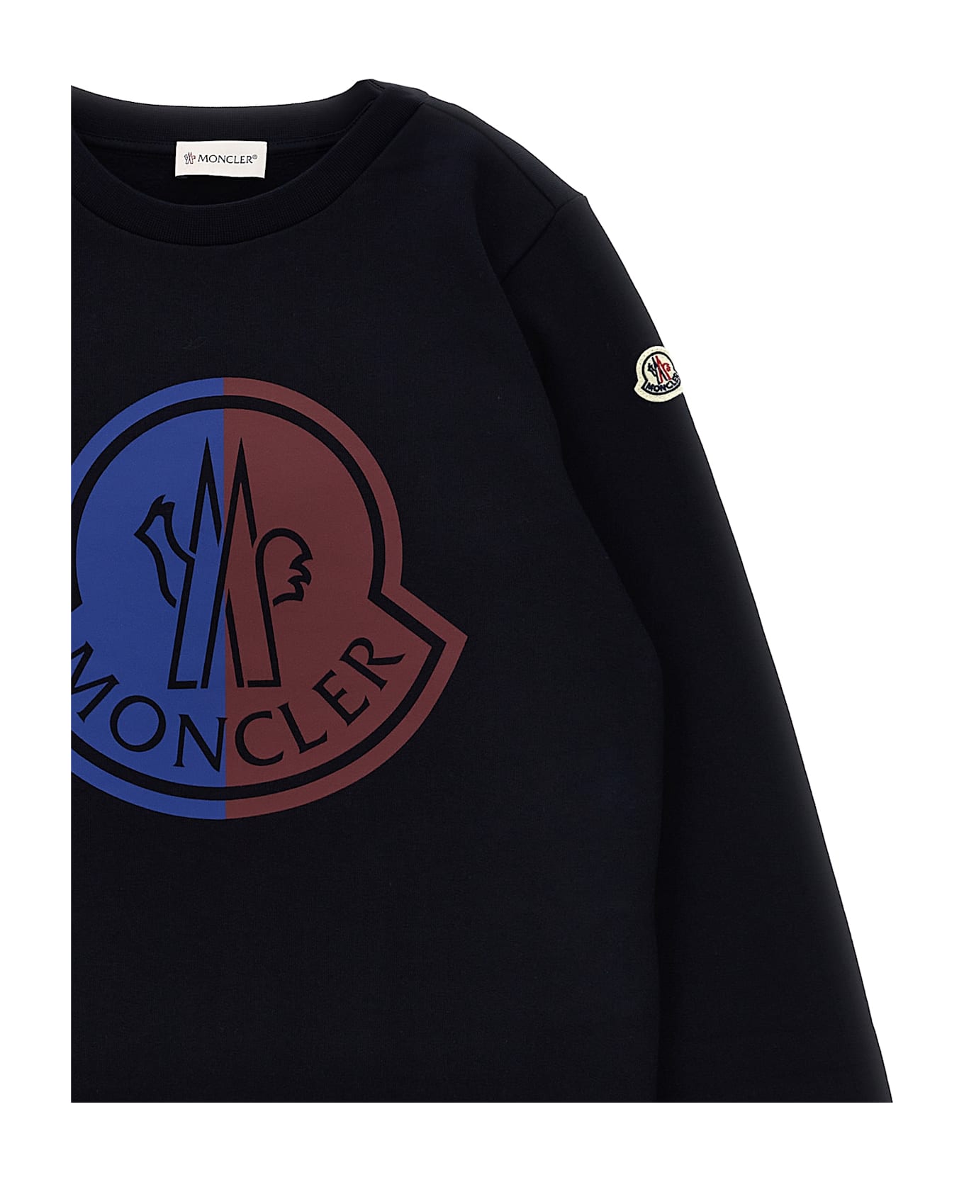 Moncler Logo Print Sweatshirt - Blue