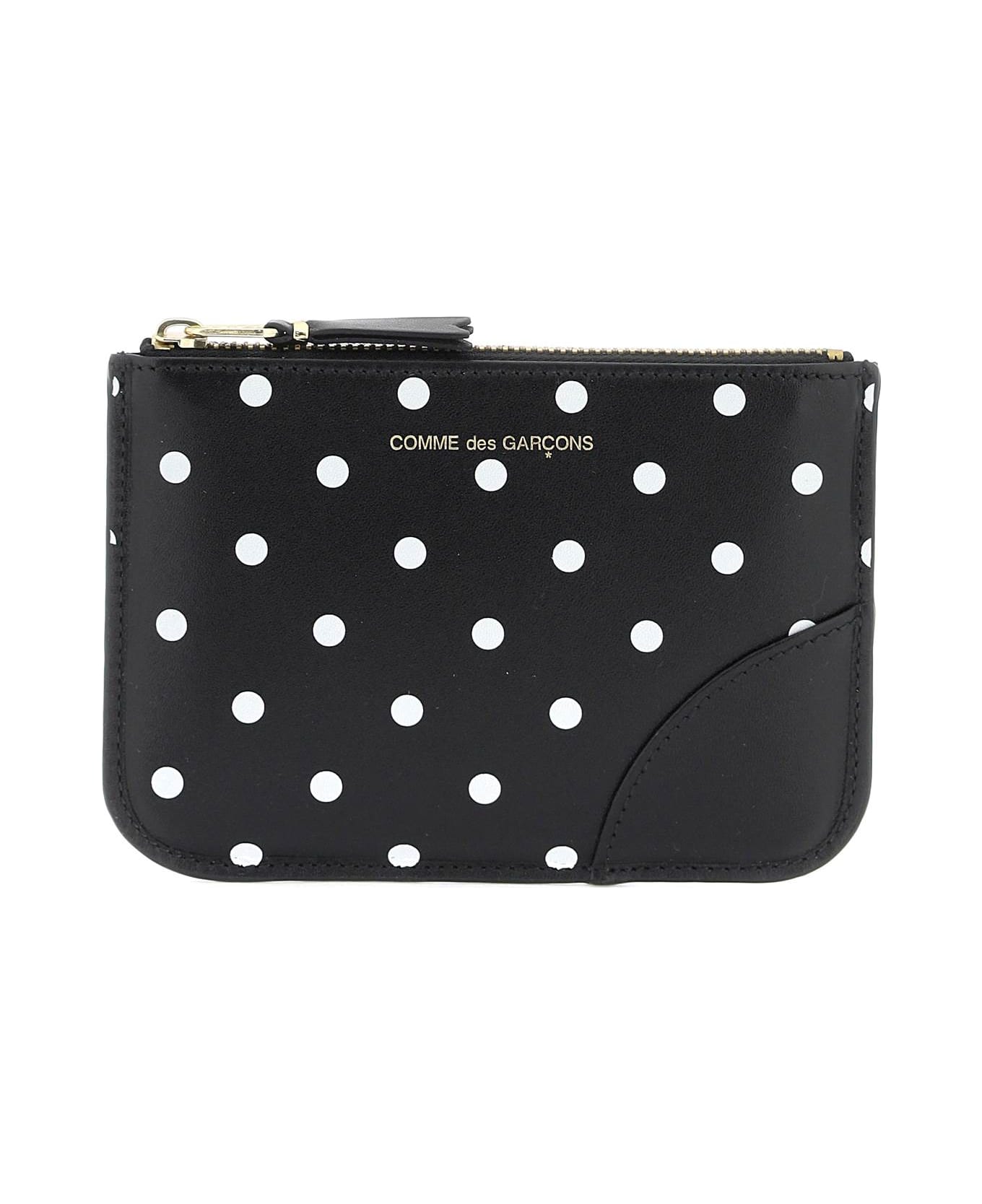 Comme des Garçons Wallet Polka Dot Patterned - BLACK (Black)