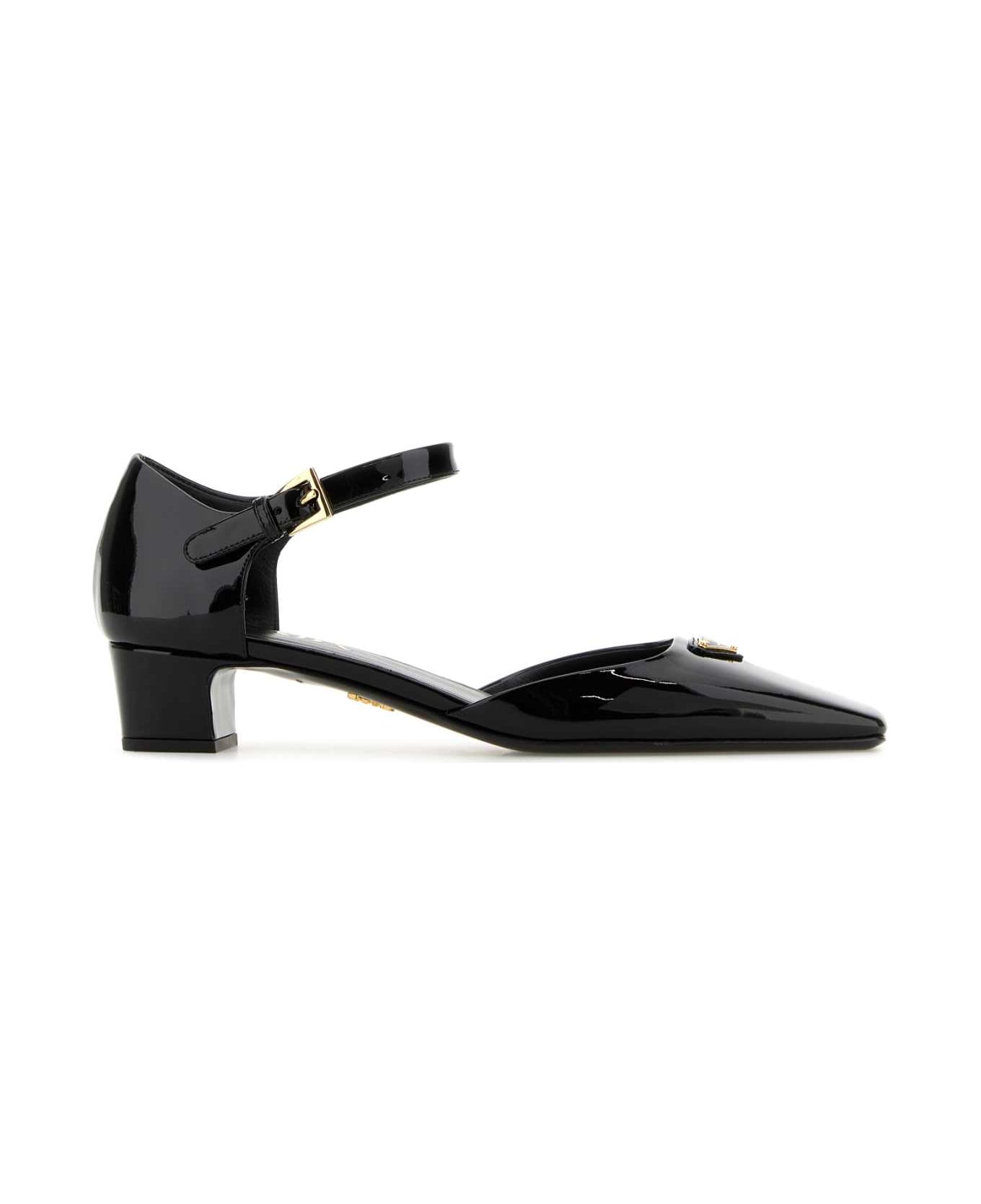 Prada Black Leather Pumps - NERO