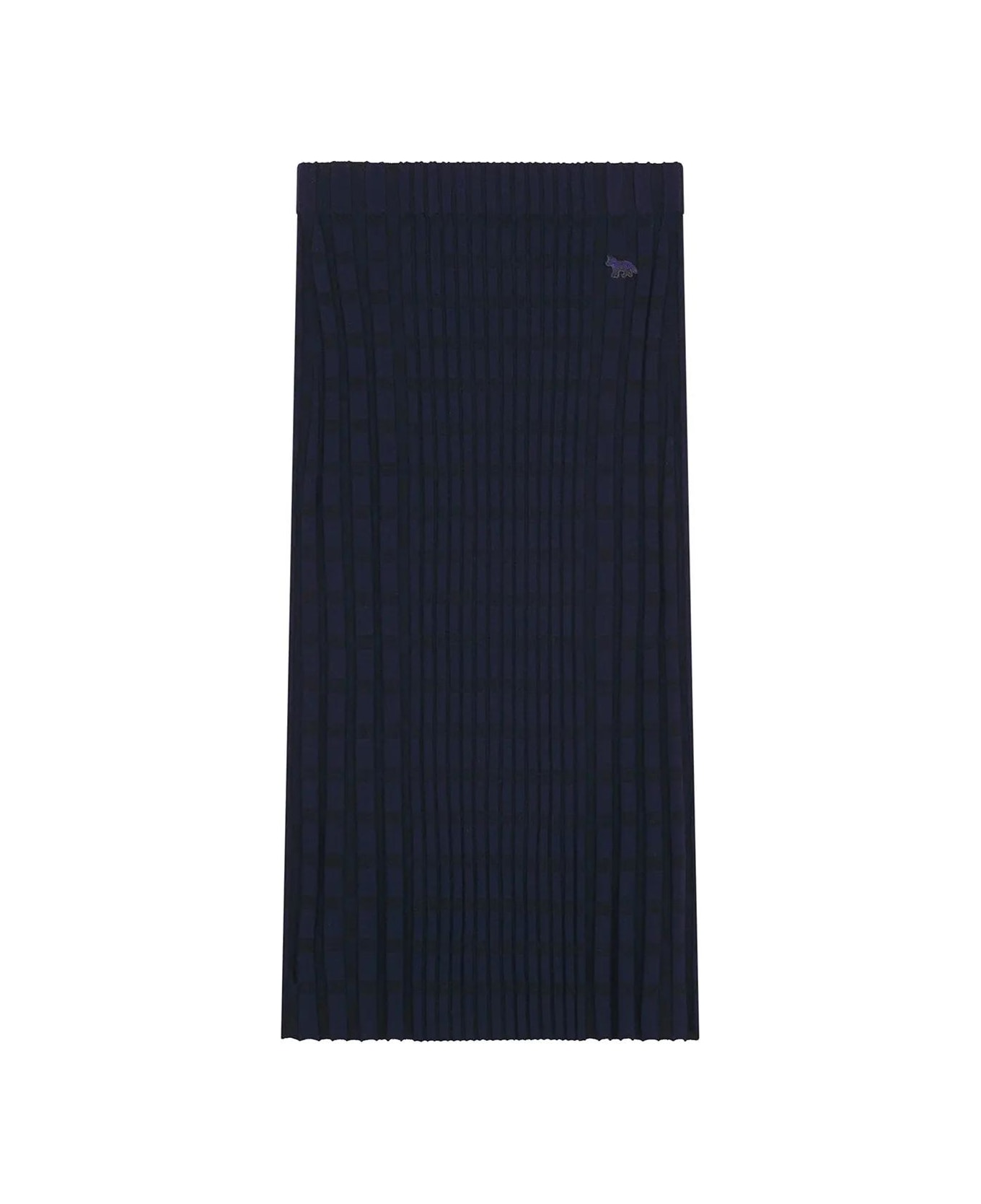 Maison Kitsuné Fox Skirt - Ink blue