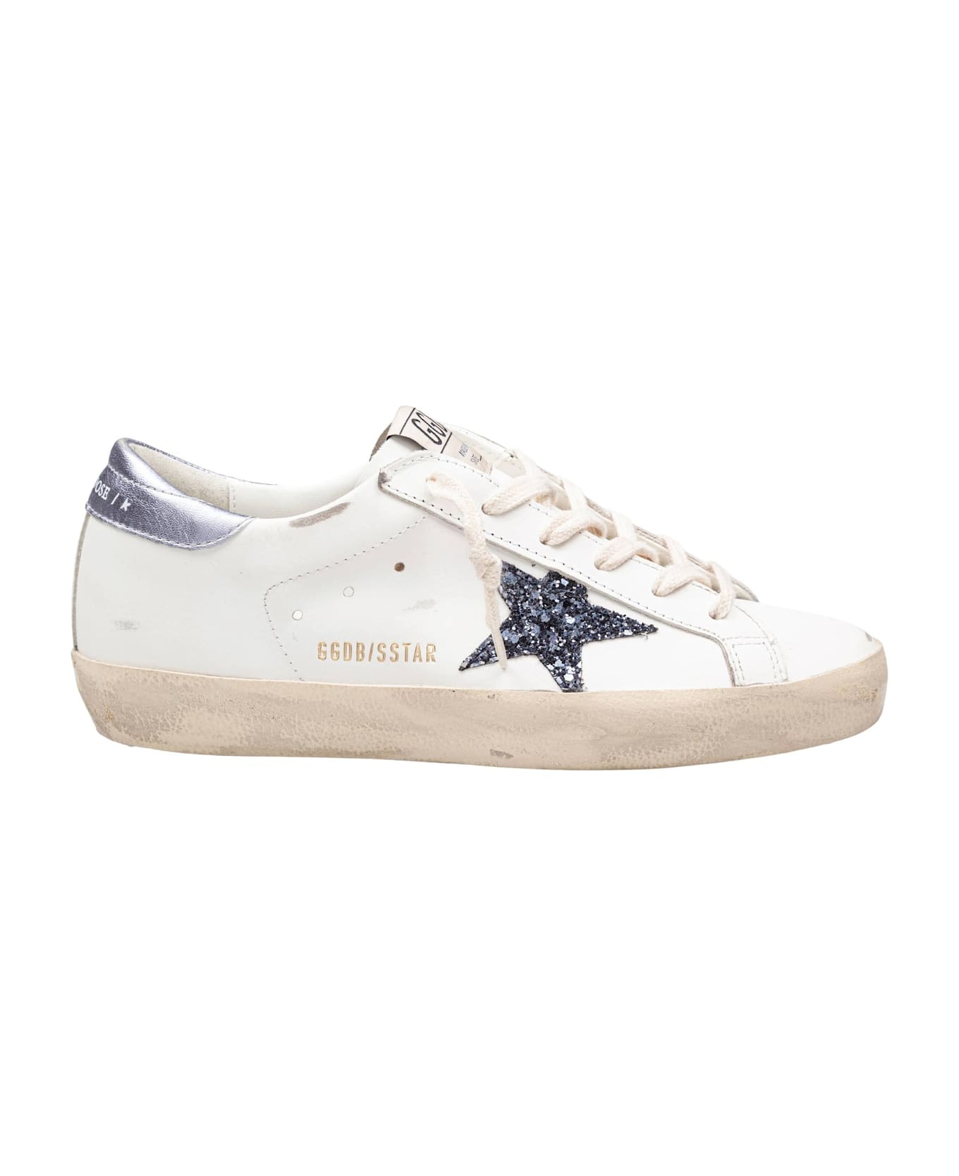 Golden Goose Super Star Leather Sneakers Black And White - White/Black