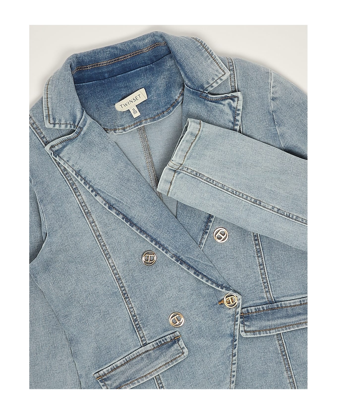 TwinSet Blazer Jeans Blazer - DENIM CHIARO