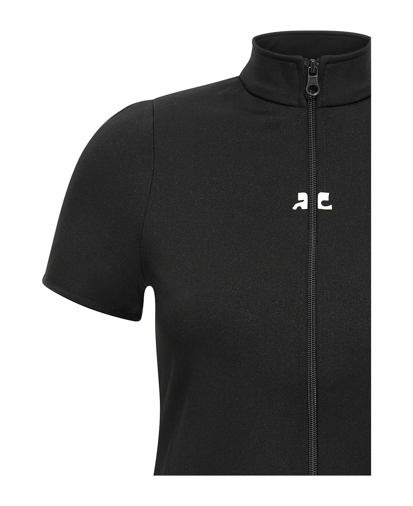 Courrèges 
interlock Zipped
 Top - Black