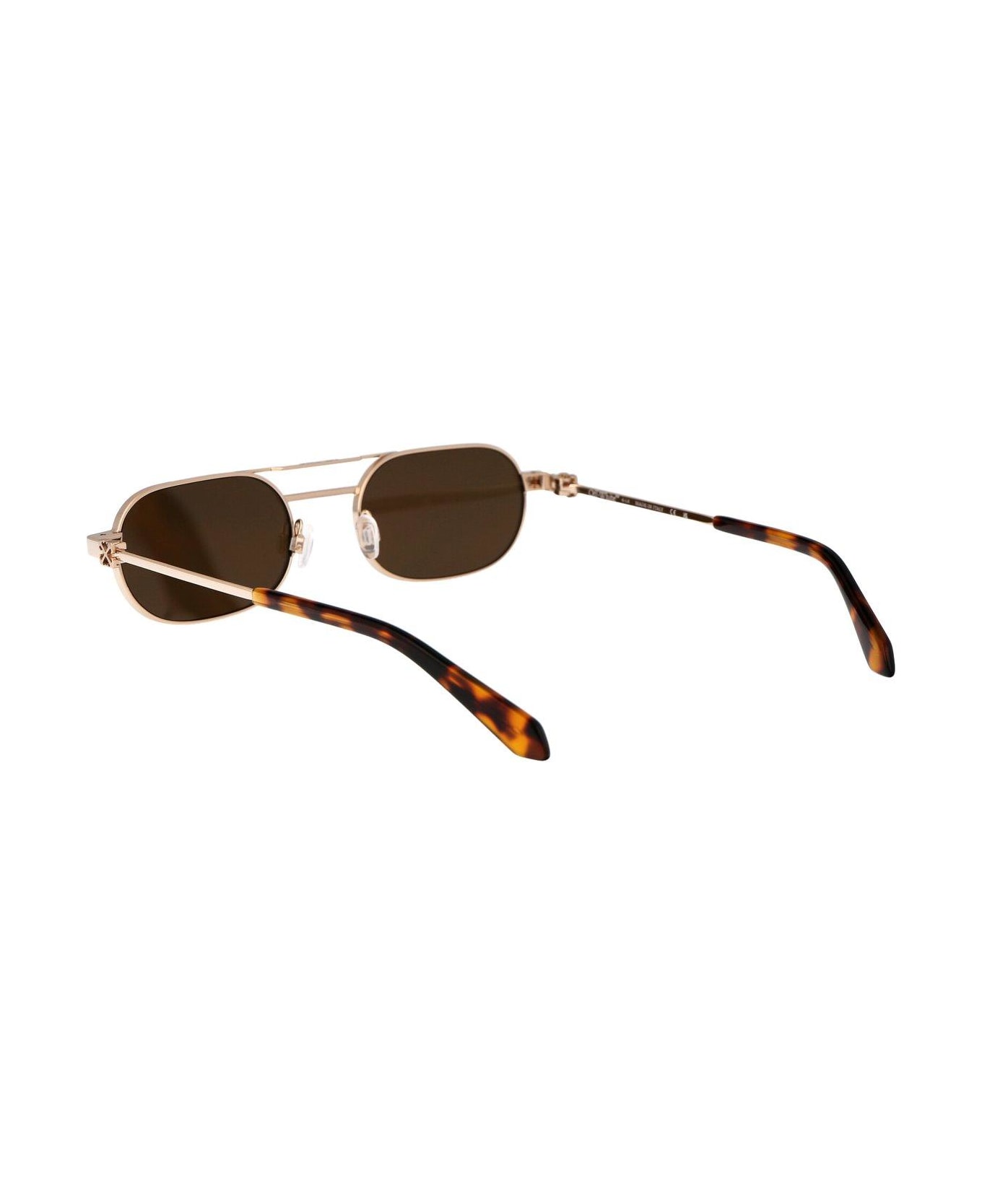 Off-White Vaiden Oval Frame Sunglasses - Oro