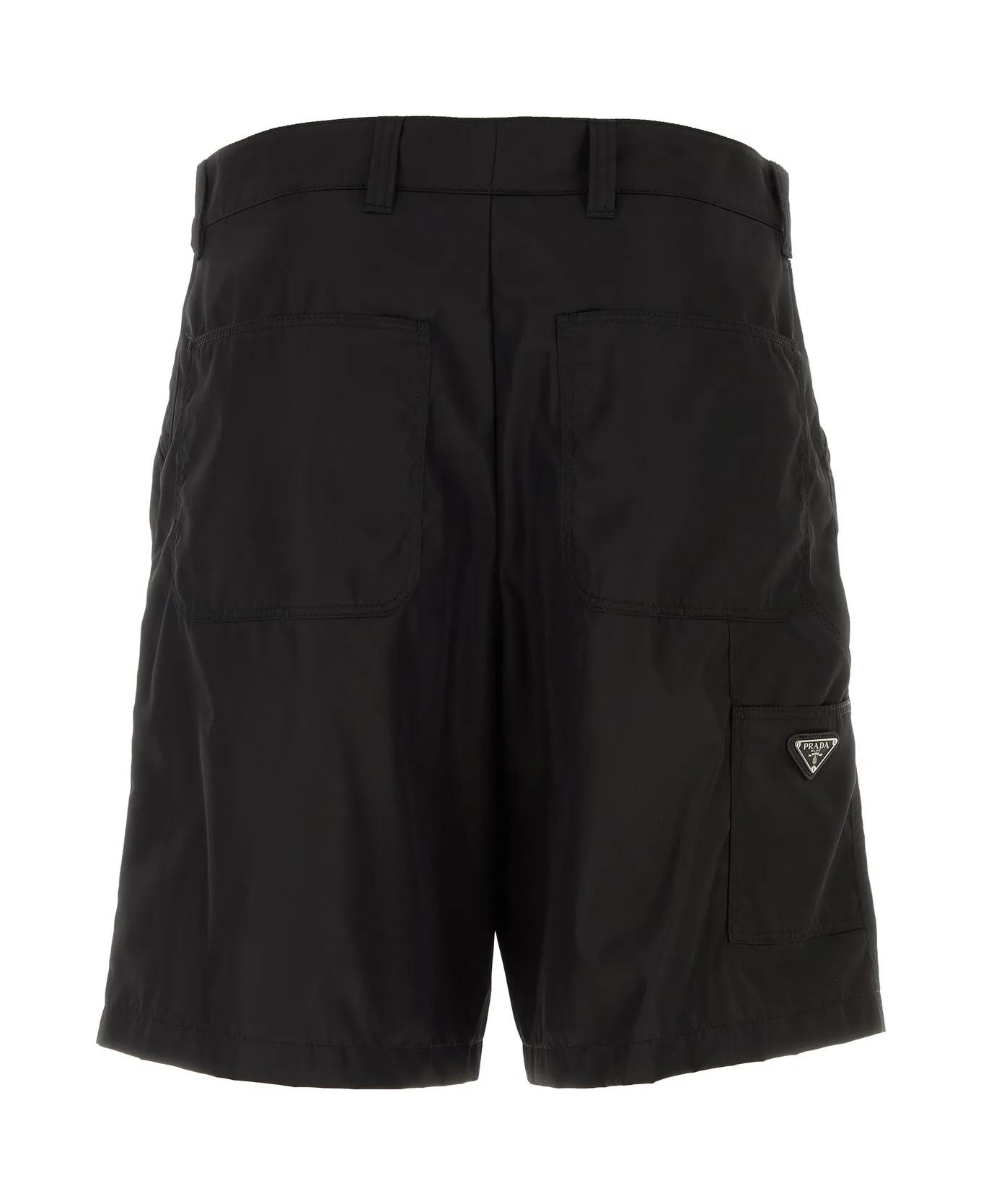 Prada Women Beige Cotton Bermuda Shorts main image 0