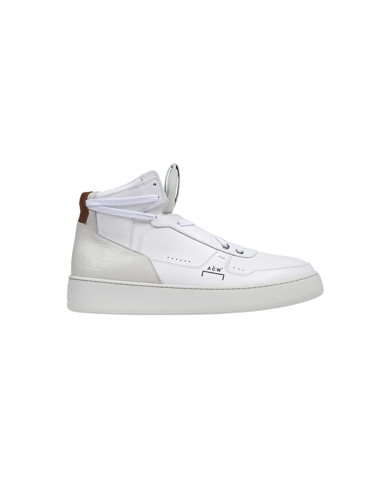 A-COLD-WALL Leather High-top Sneakers - White