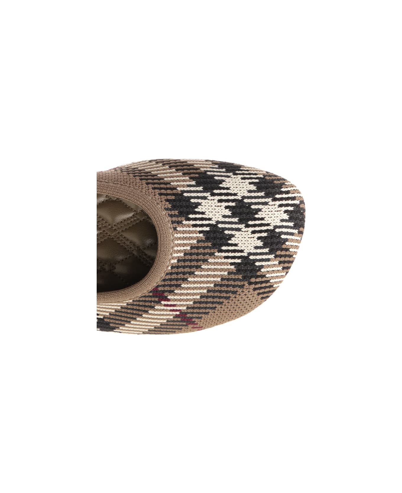 Burberry 'baby' Check Ballerinas - Beige