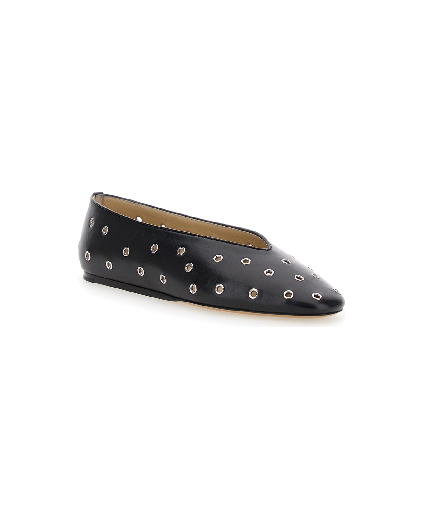 Le Monde Beryl 
regency
 Black Ballerinas With Eyelets In Leather Woman - Black