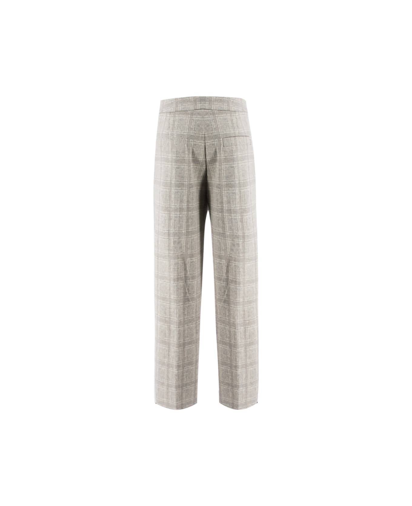 Le Tricot Perugia Trousers - GREY/BEIGE