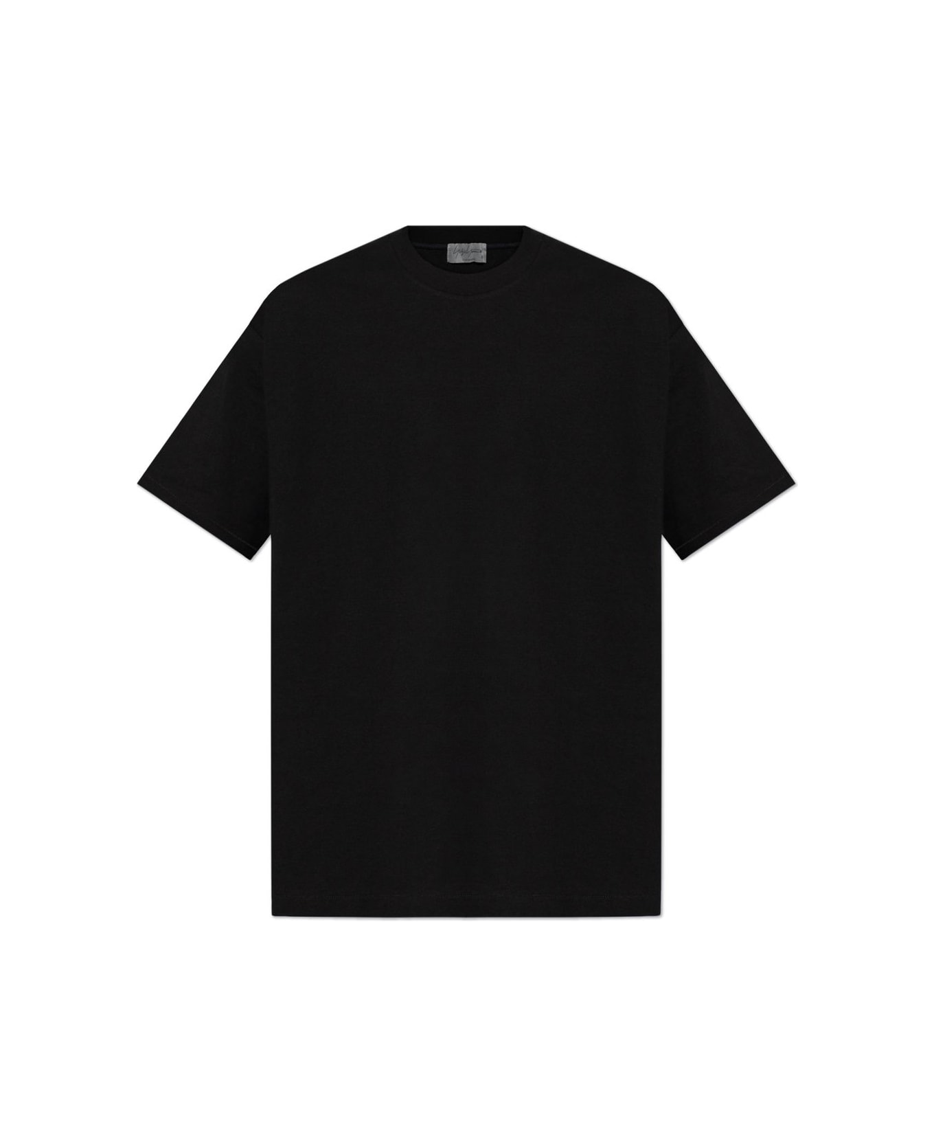 Yohji Yamamoto Logo-printed Crewneck T-shirt - BLACK