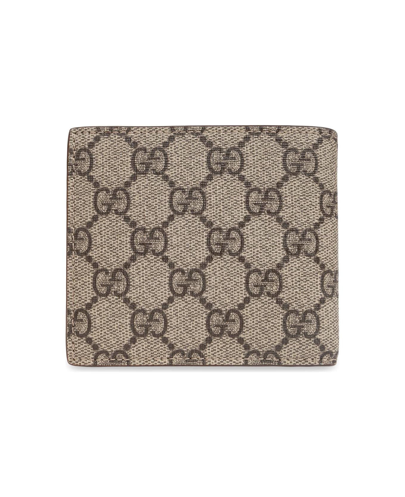 Gucci Gg Supreme Canvas Wallet - Ebony Acero