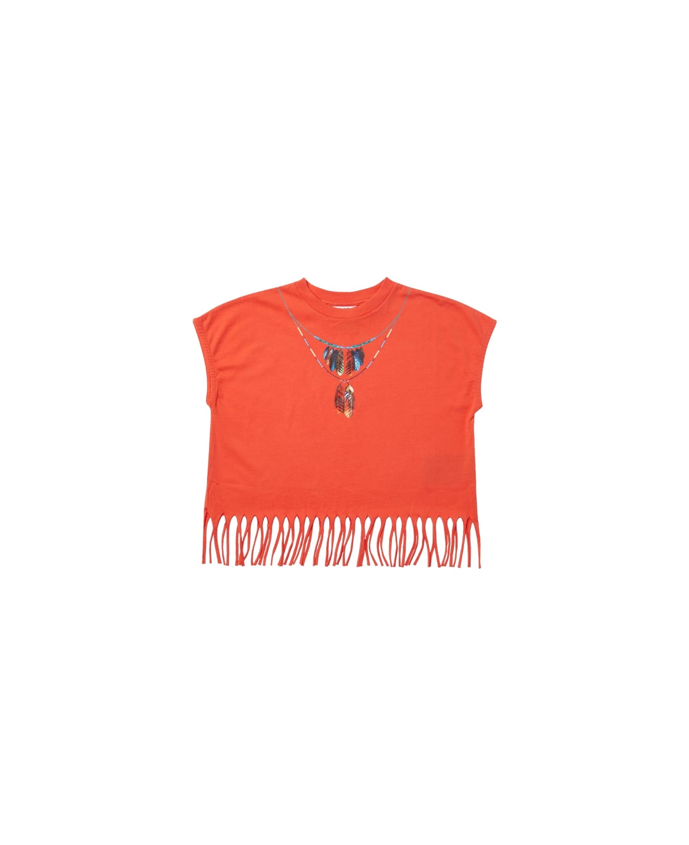 Marcelo Burlon Top With Bangs - RED