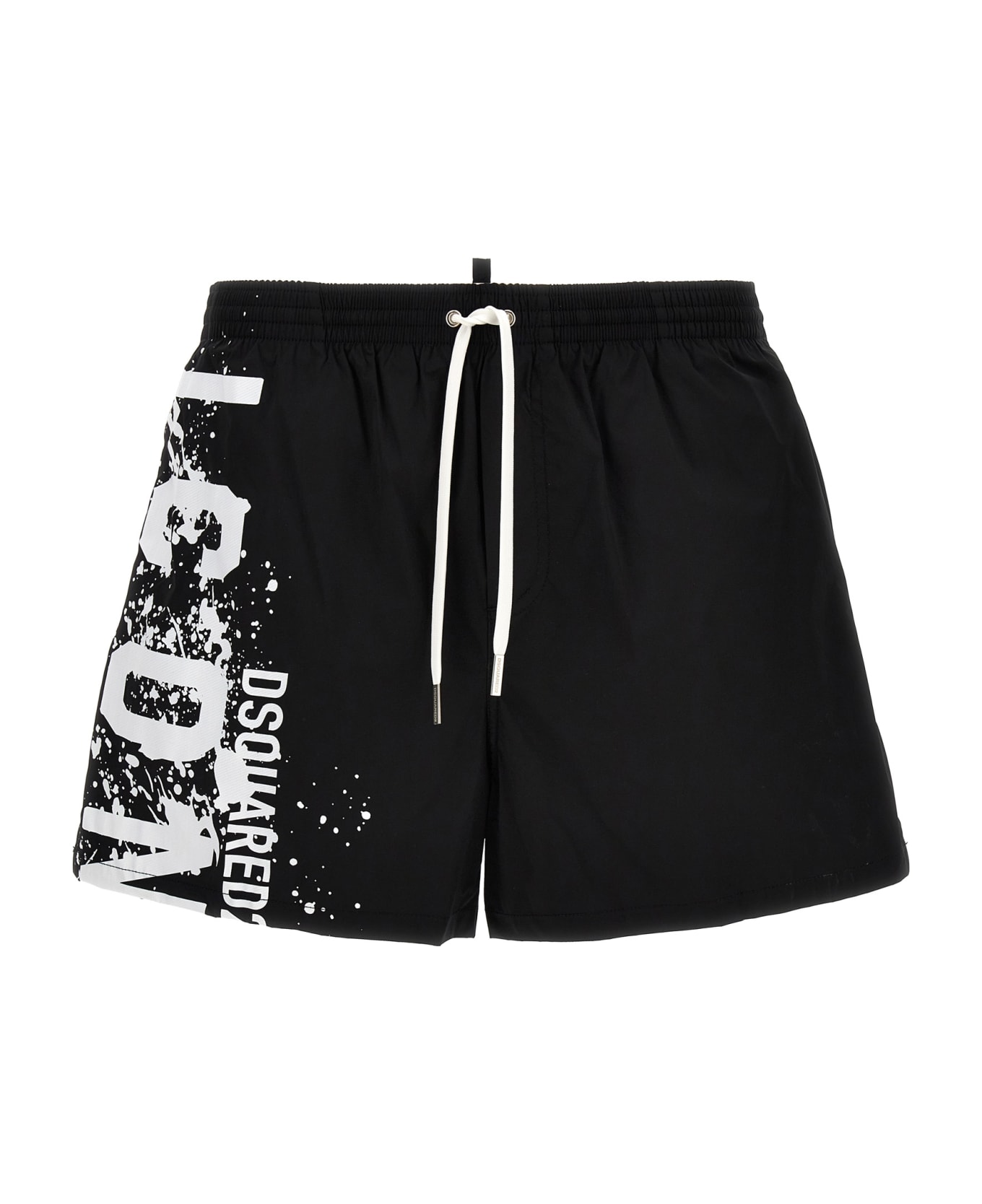 Dsquared2 Midi Boxer Shorts - Black/white