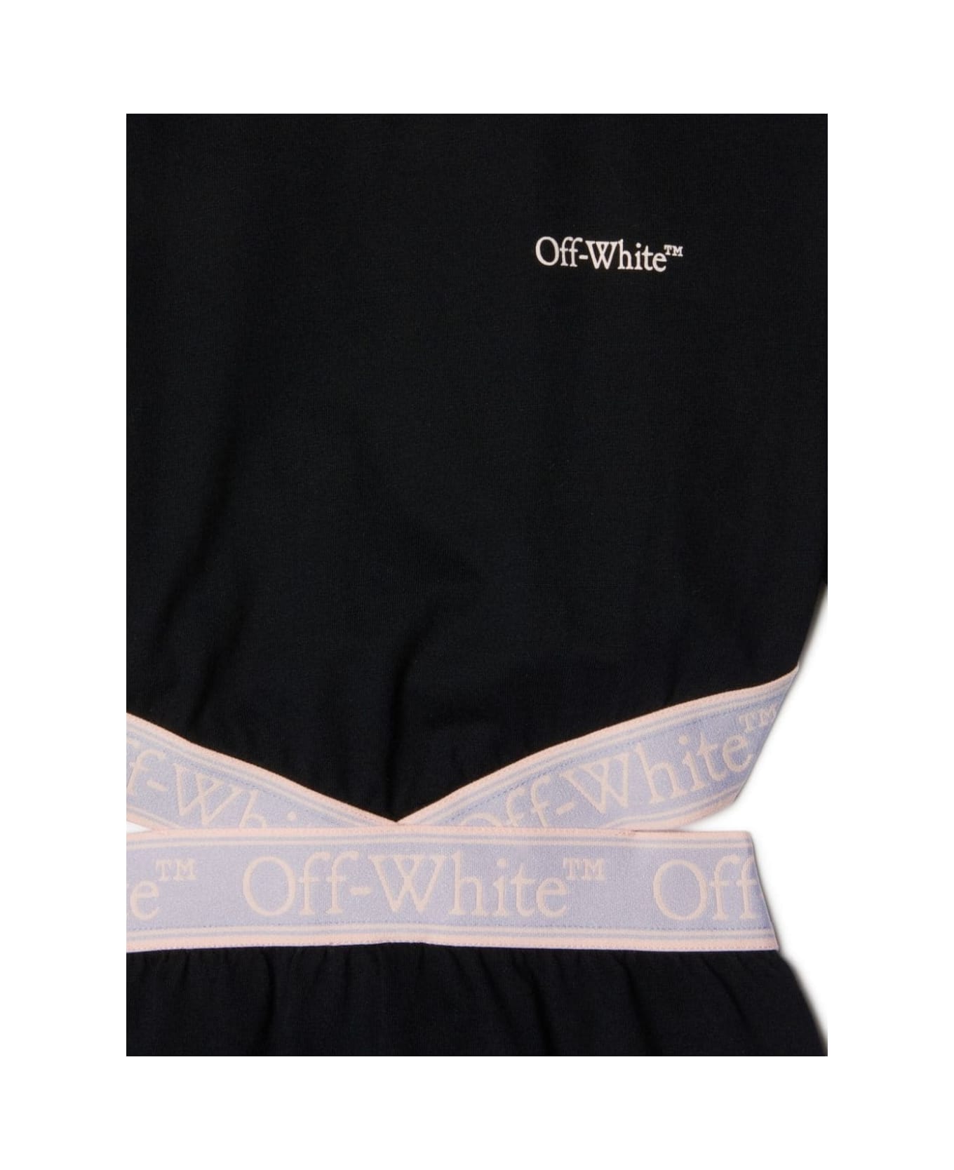 Off-White Bookish Logo Band Dress S/s - Black ワンピース＆ドレス