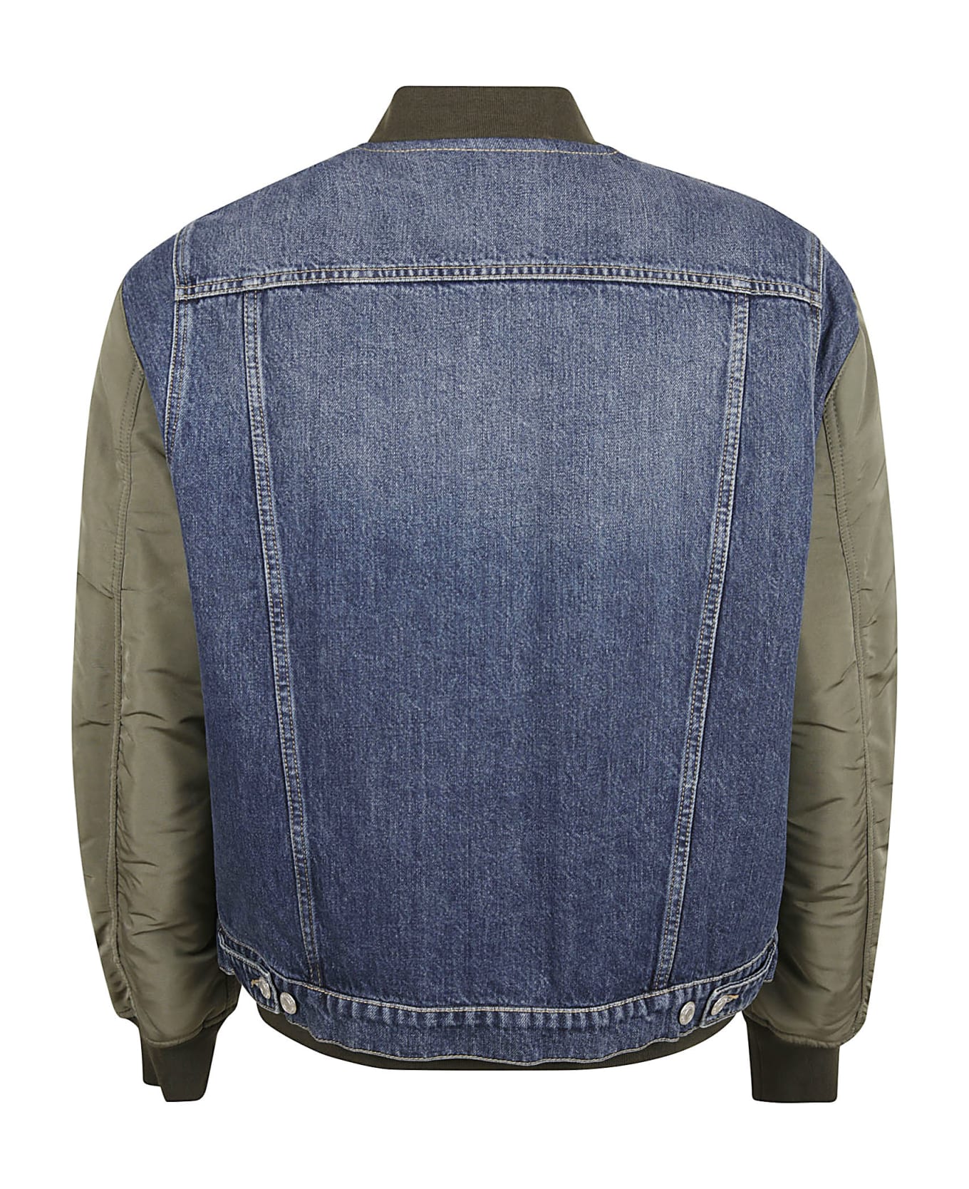 Alexander McQueen Denim Bomber - Indigo/Khaki