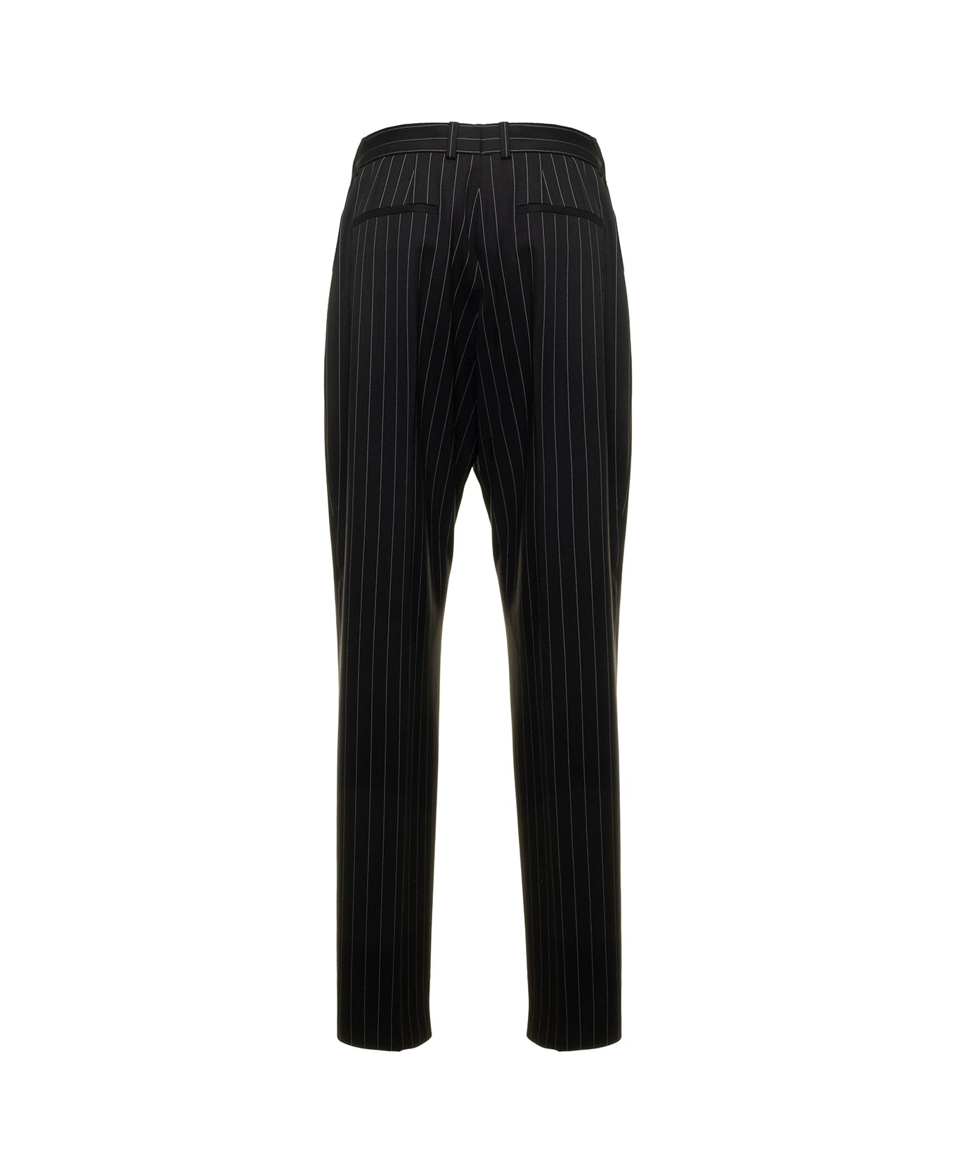 Dolce & Gabbana Bistretch Pinstripe Pants - Black